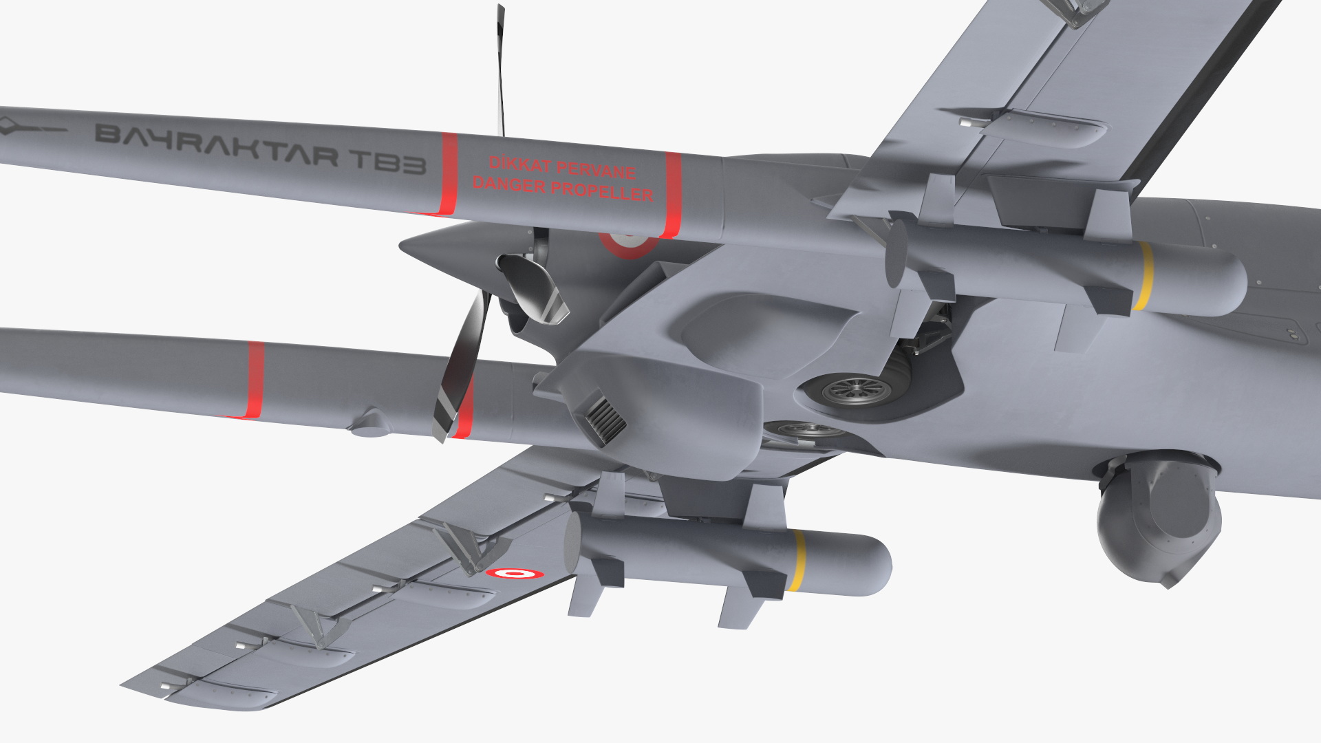 3D model Bayraktar TB3 UCAV Rigged