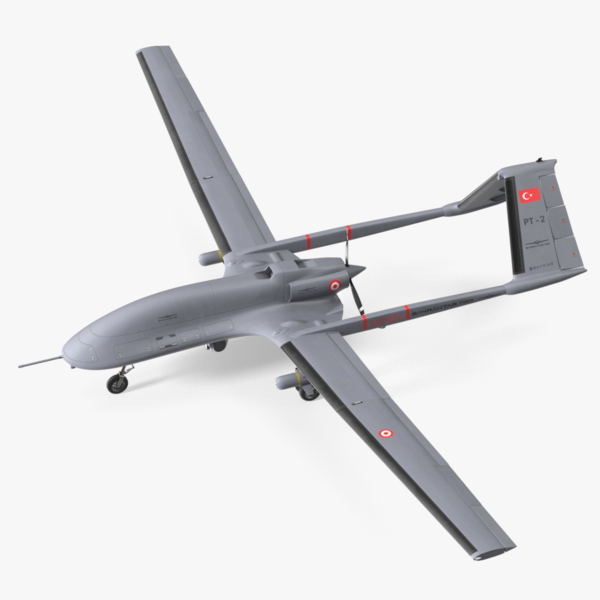 3D model Bayraktar TB3 UCAV Rigged