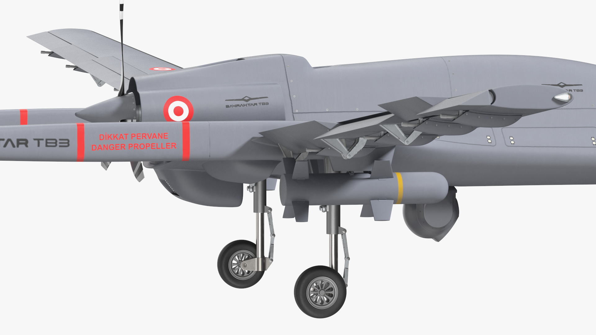 3D model Bayraktar TB3 UCAV Rigged