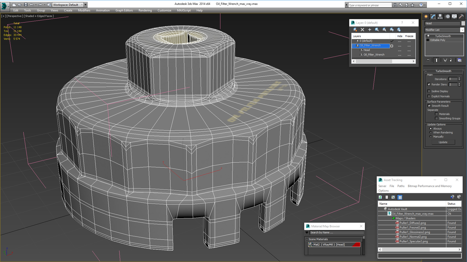 Oil Filter Wrench 3D