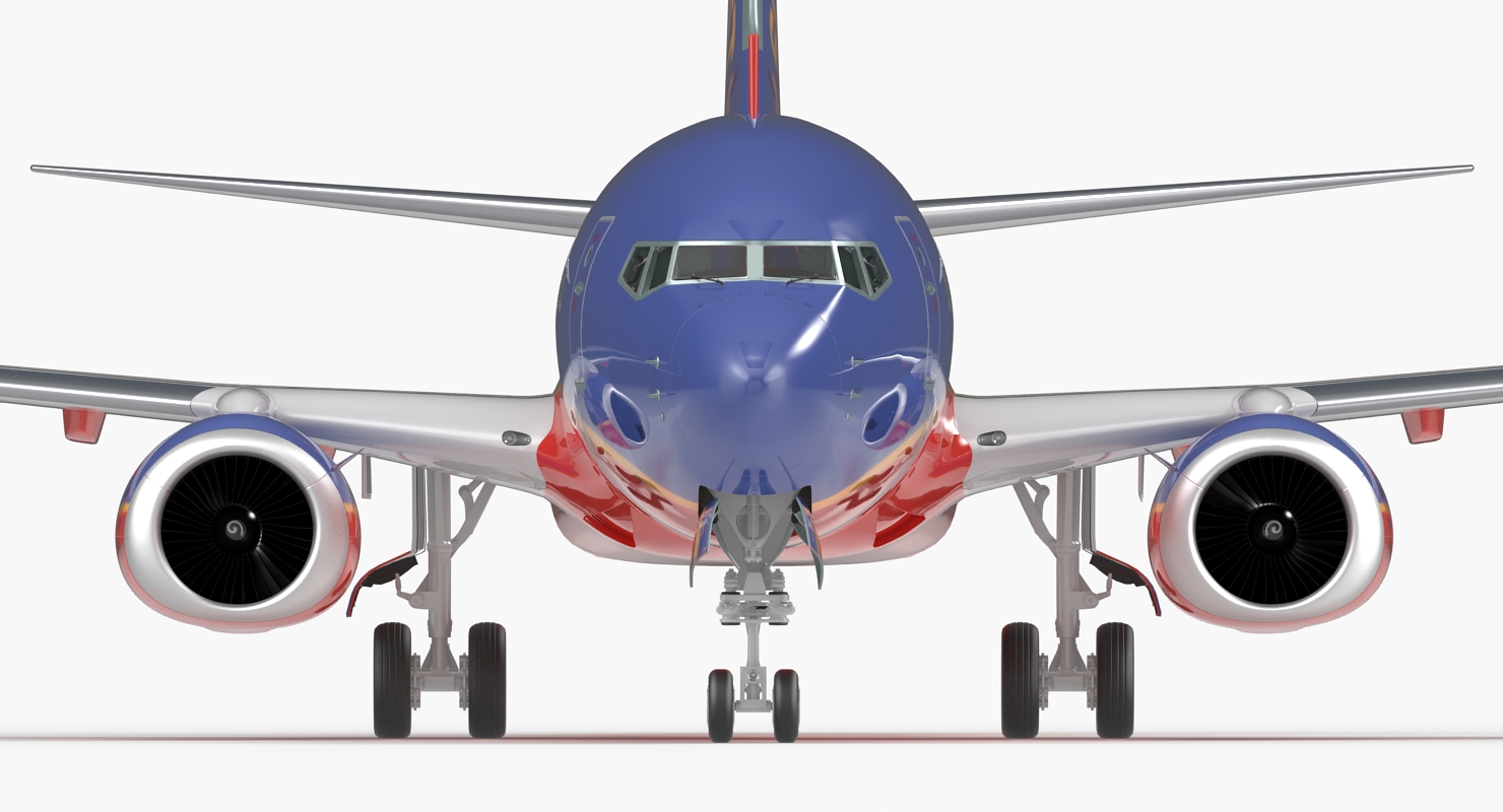 3D model Boeing 737 700 Southwest Airlines Rigged