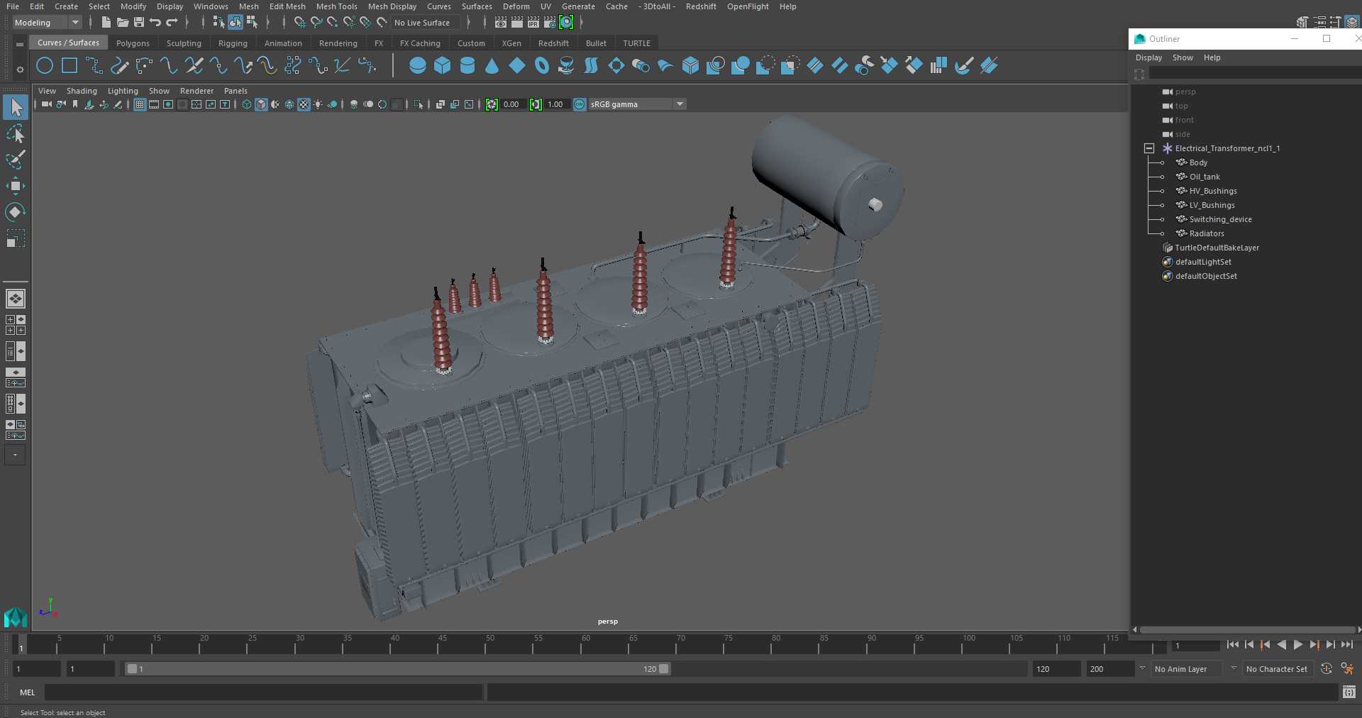 Electrical Transformer 3D