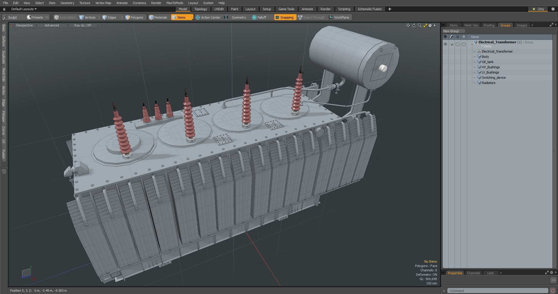Electrical Transformer 3D