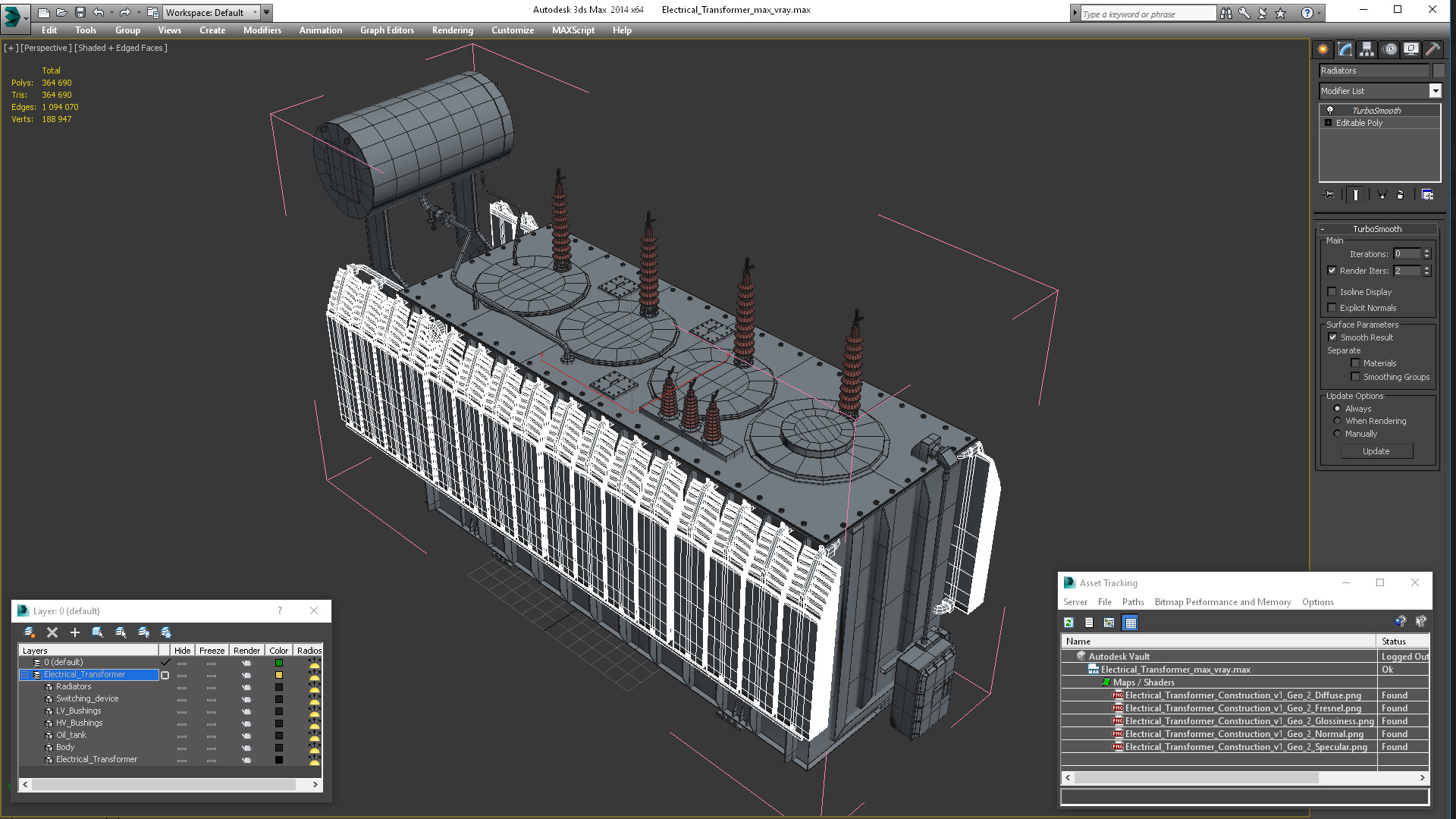 Electrical Transformer 3D