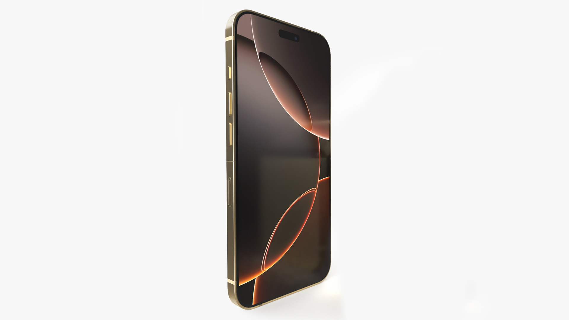 3D Apple iPhone Flip Luxe Gold Rigged for Cinema 4D model