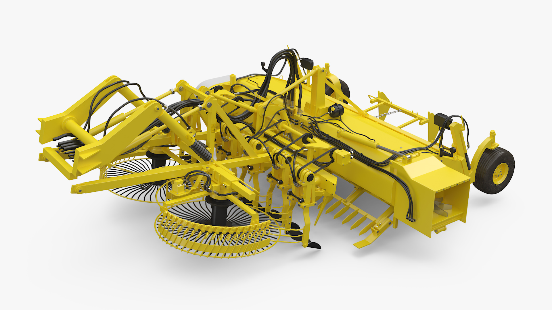 3D Beet Harvester Tool Yellow