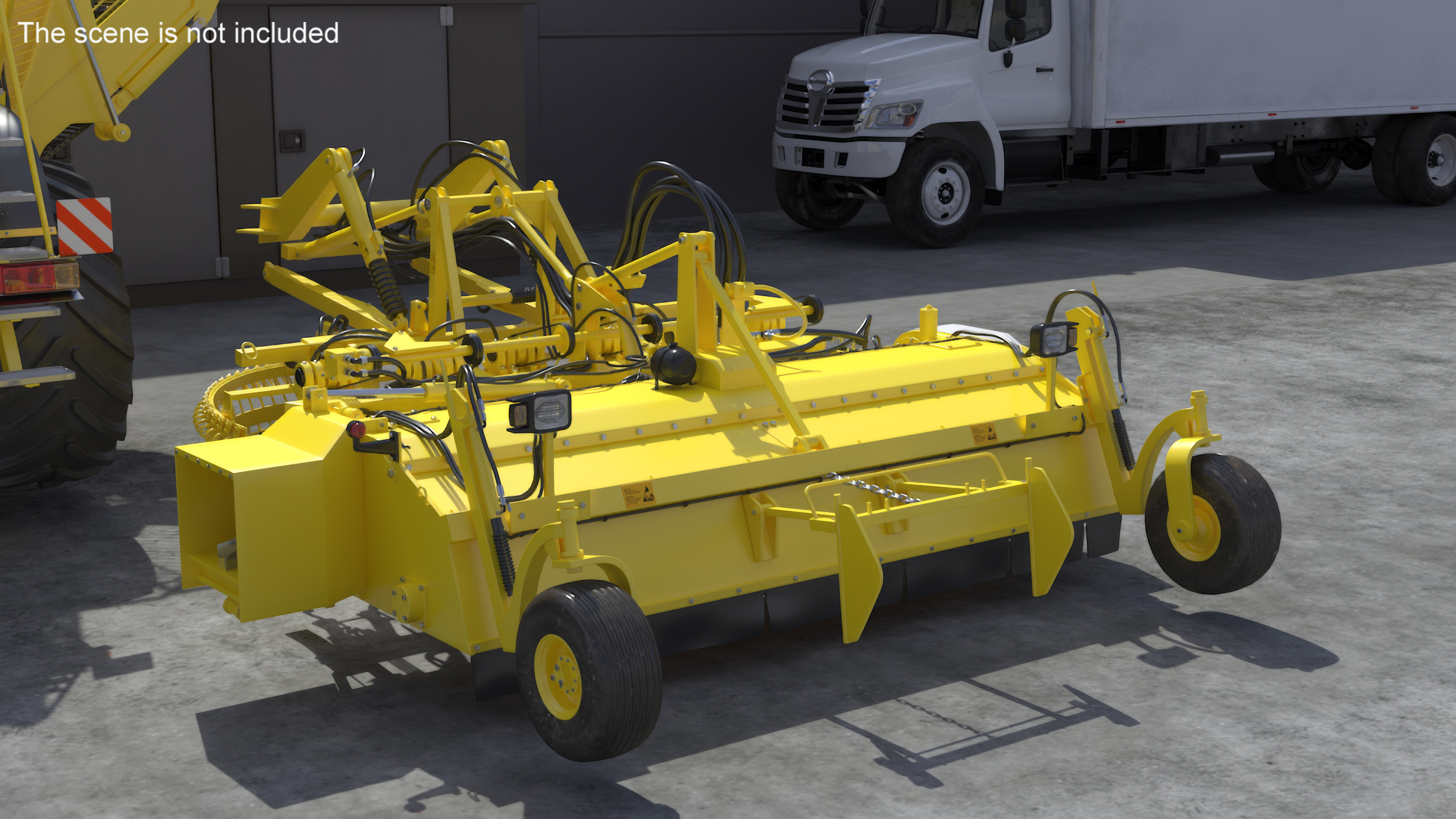 3D Beet Harvester Tool Yellow