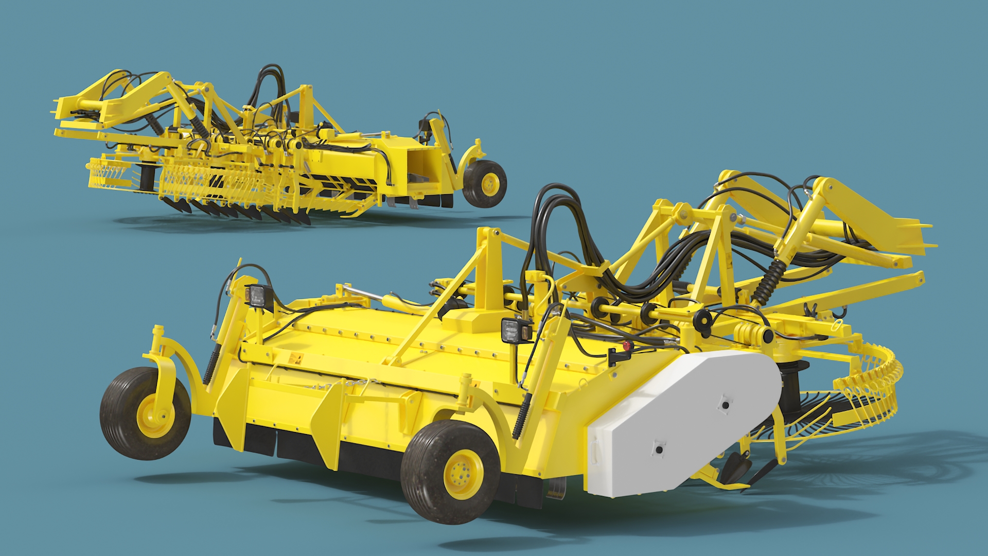 3D Beet Harvester Tool Yellow