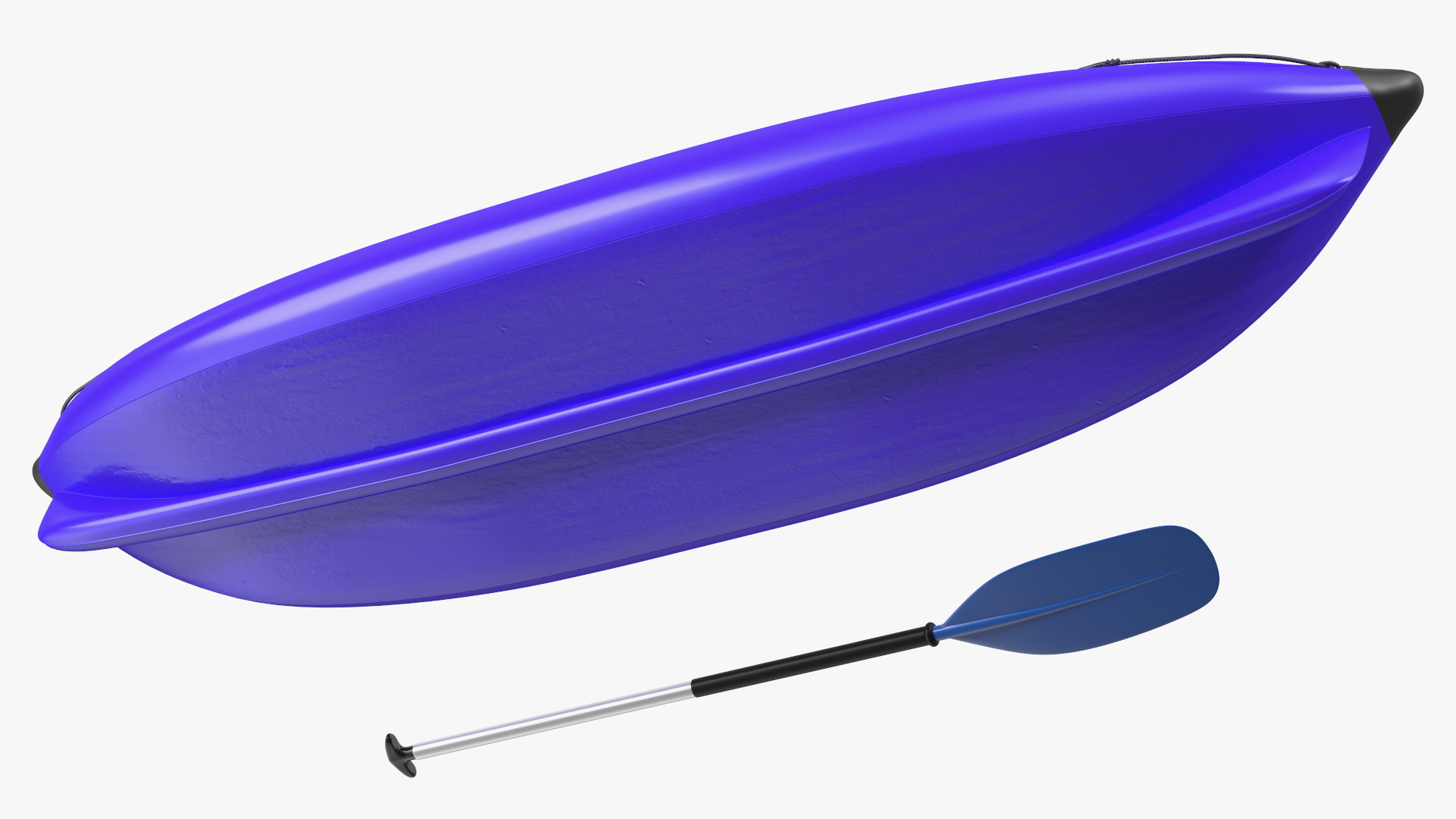 3D Inflatable Kayak with Paddle model