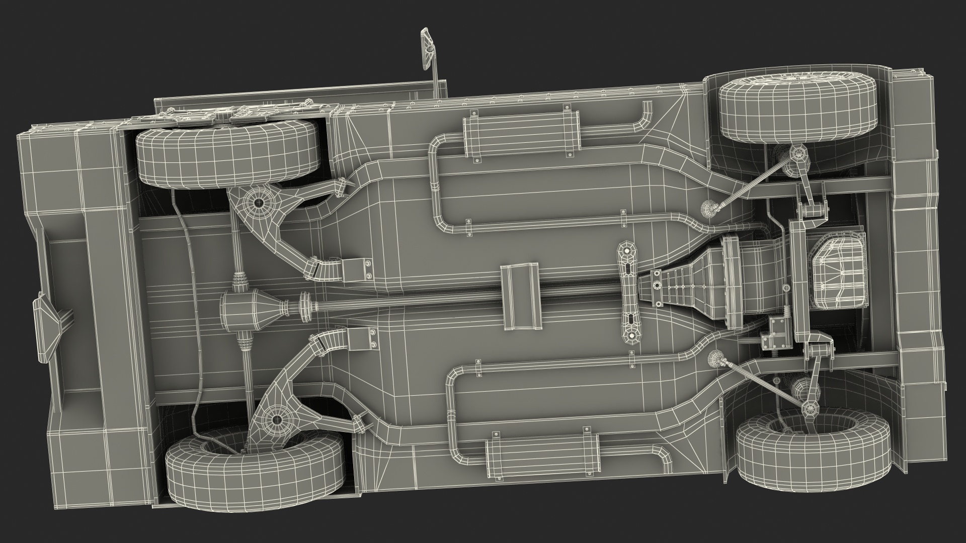 Tourist Train Locomotive 3D model