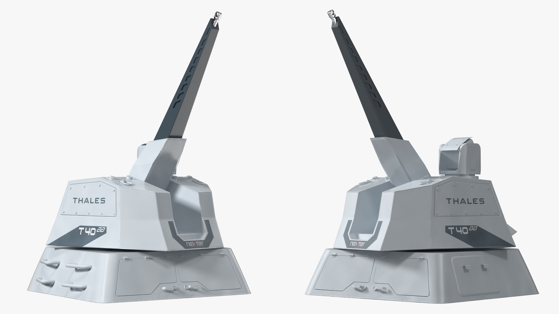 Autonomous RAPID Fire Turret Thales Rigged 3D
