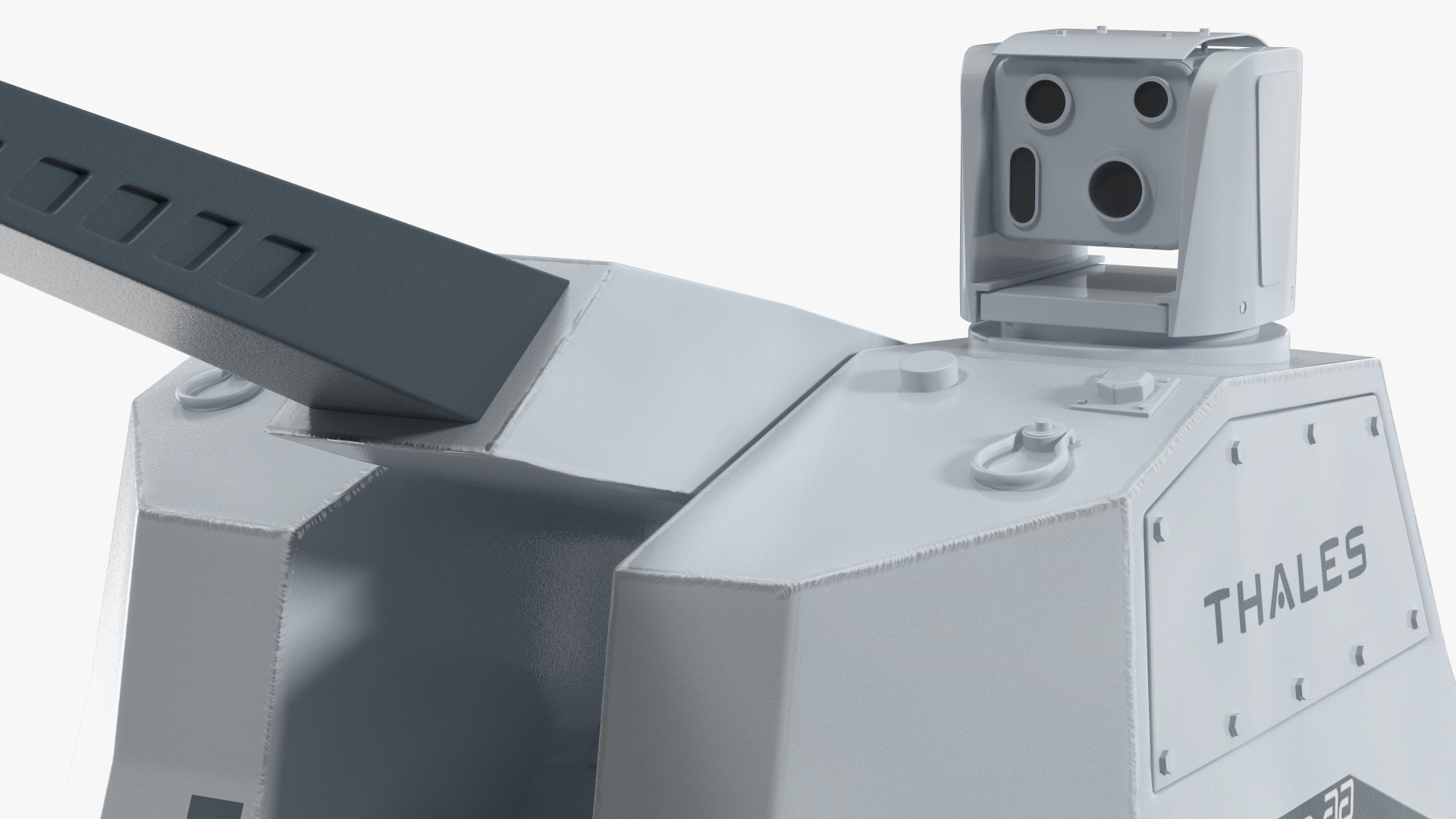 Autonomous RAPID Fire Turret Thales Rigged 3D