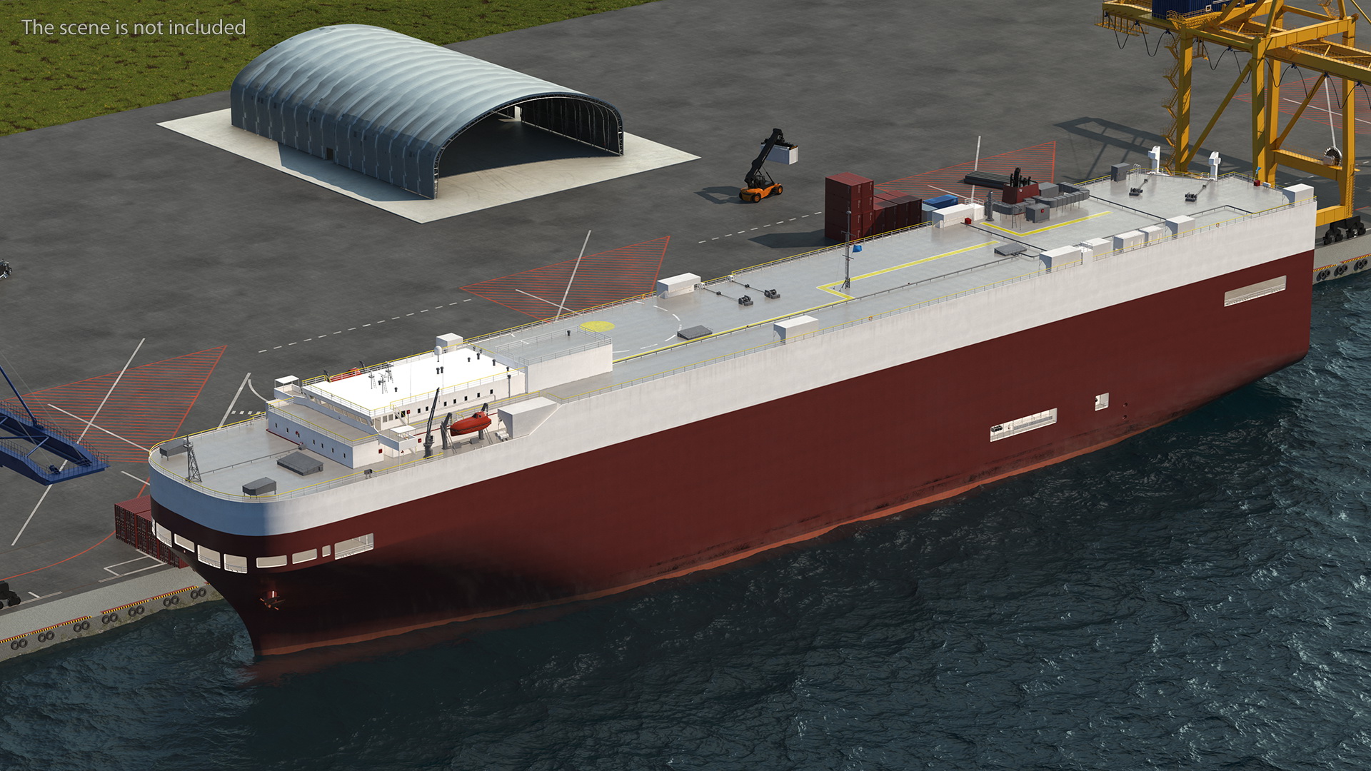 Car Carrier Cargo Ship 3D
