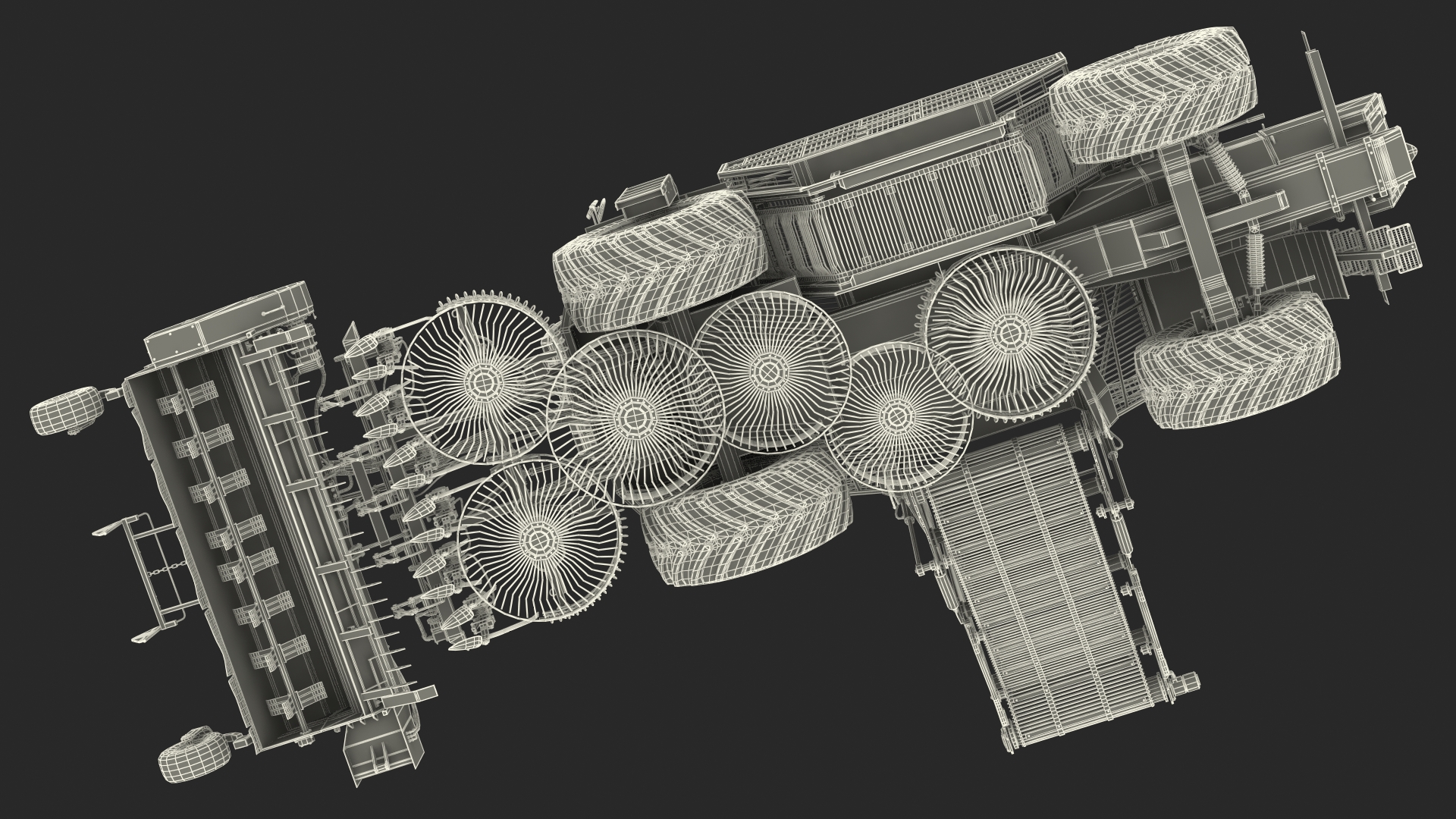 Vervaet 17T Beet Harvester Dusty 3D