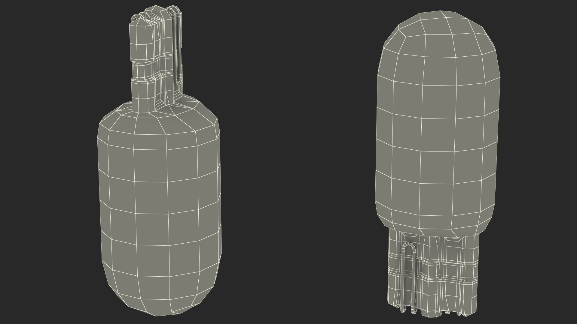Halogen Capeless 12V 21W Bulb 3D model