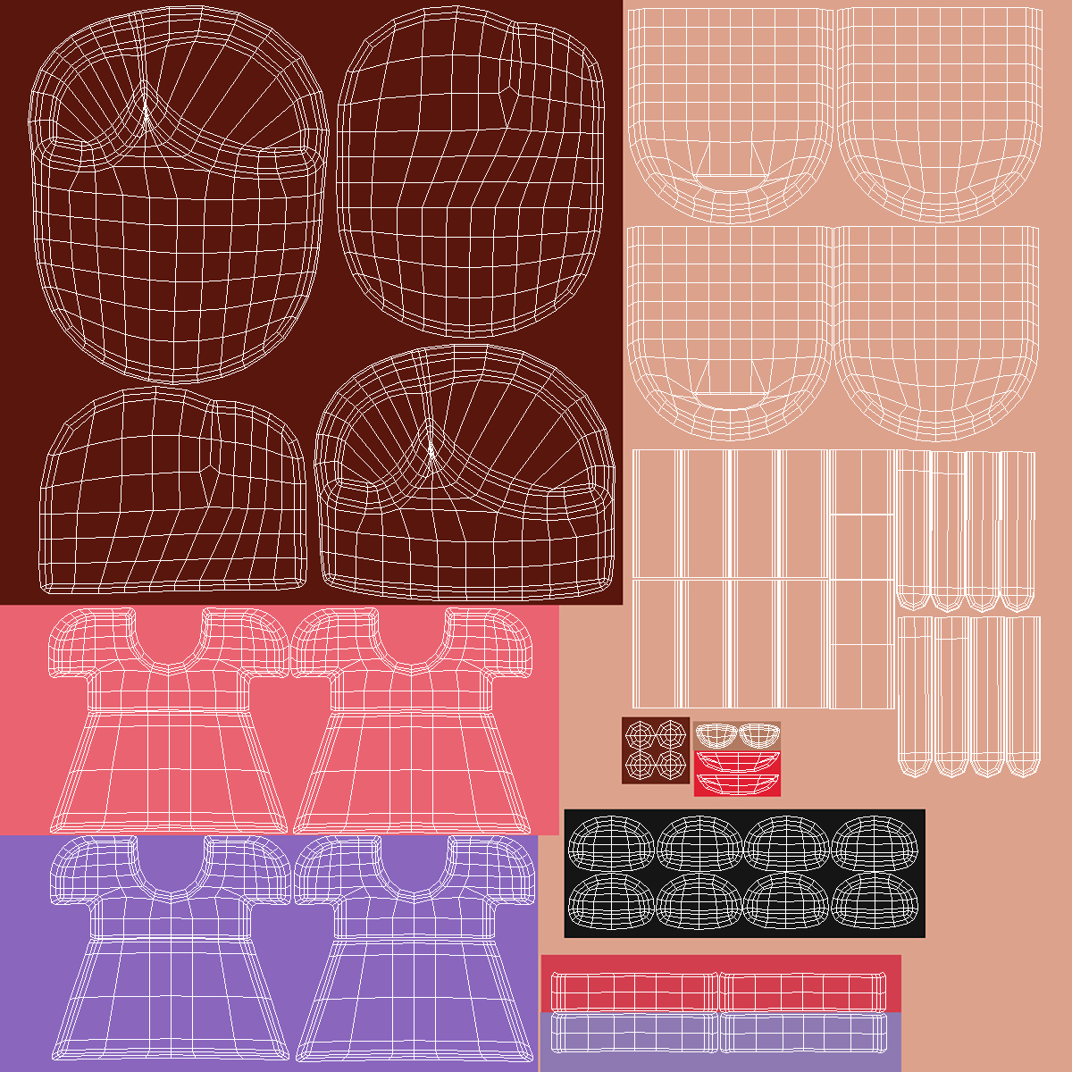 3D model Women Holding Hands Emoji
