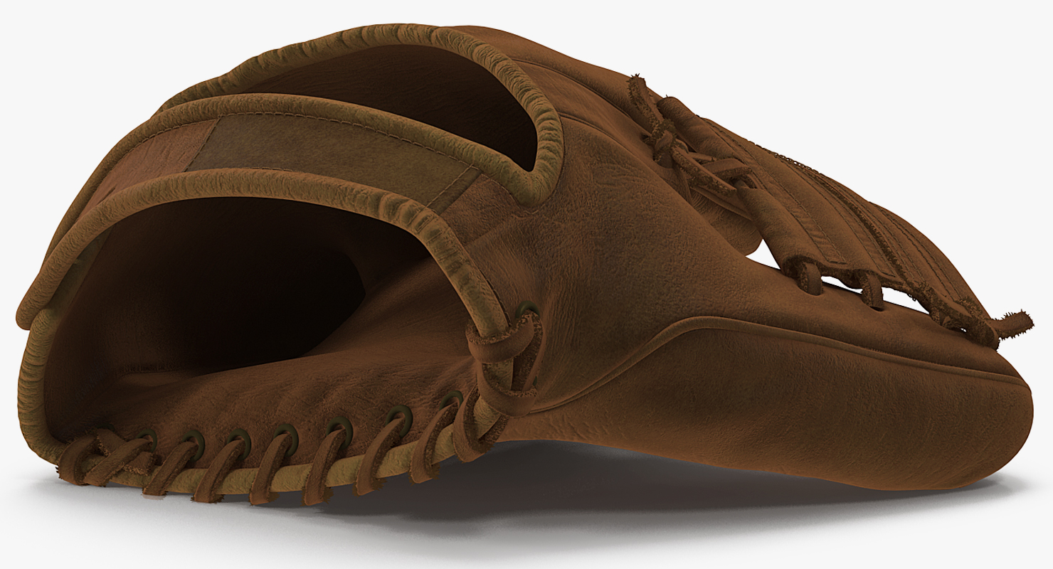 Vintage Baseball Glove Generic Rigged 3D