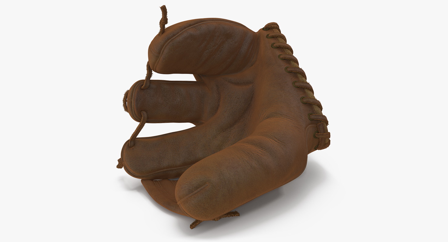 Vintage Baseball Glove Generic Rigged 3D