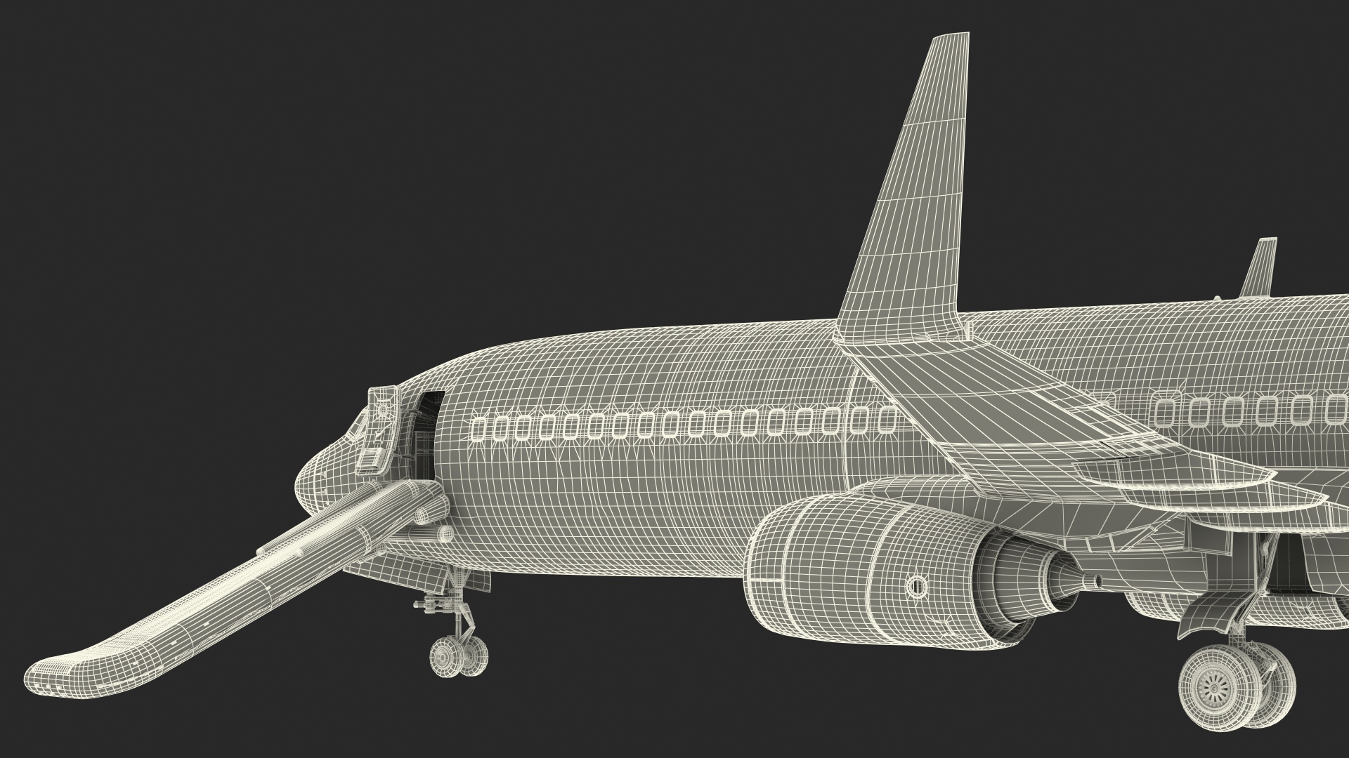 3D Boeing 737 900 ER Delta with Inflatable Evacuation Door Slide