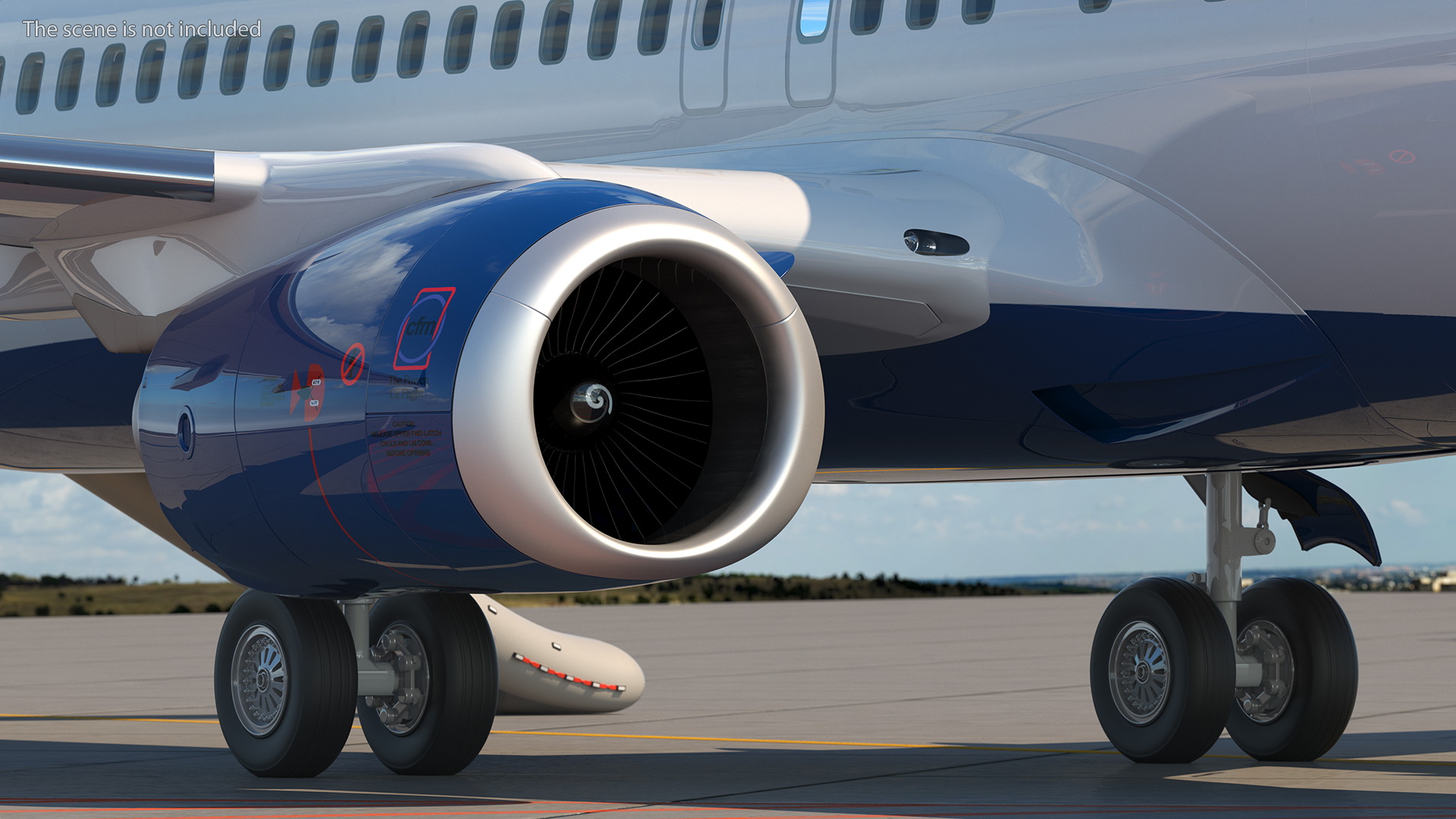 3D Boeing 737 900 ER Delta with Inflatable Evacuation Door Slide