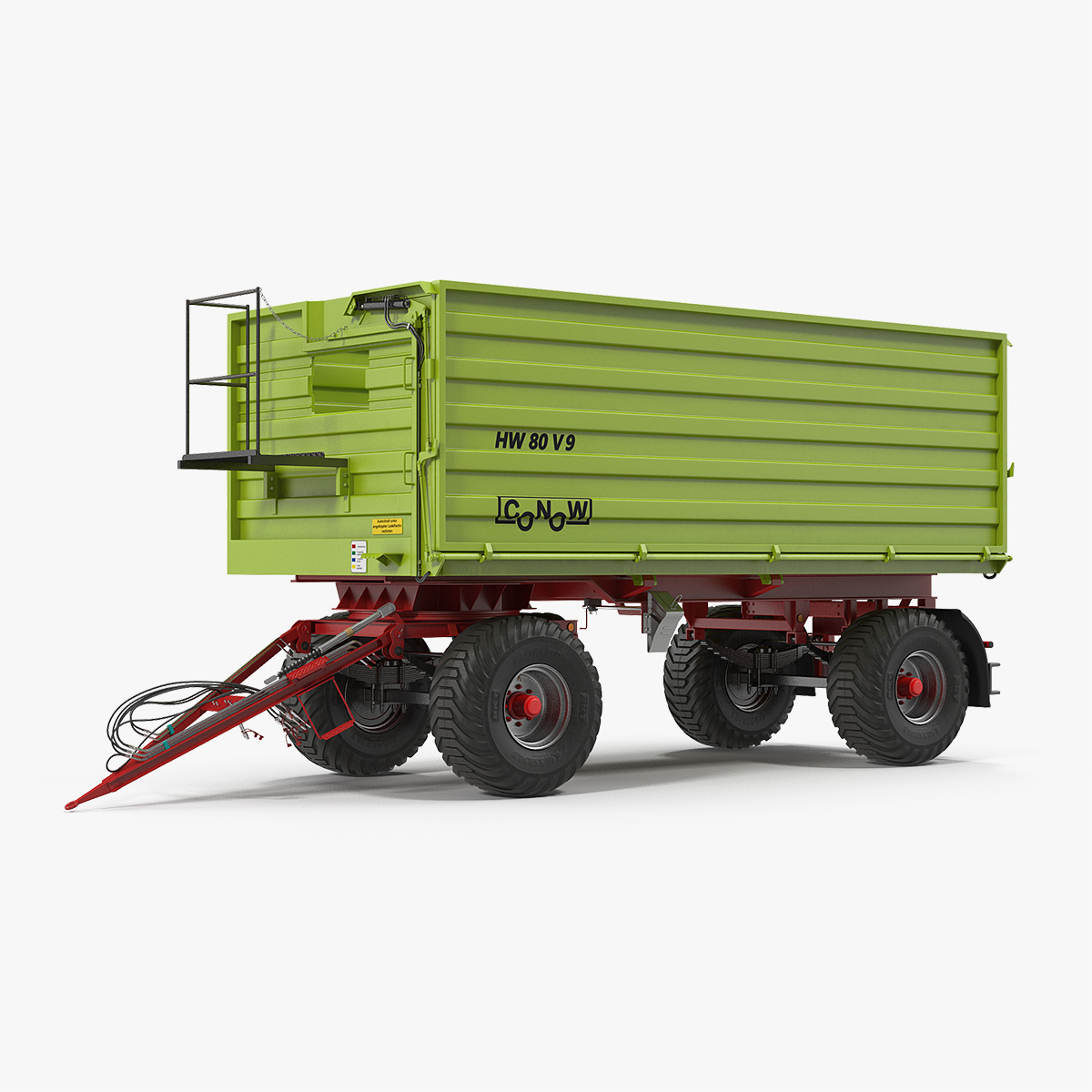 Conow HW-80 Dump Trailer Clean, view 4