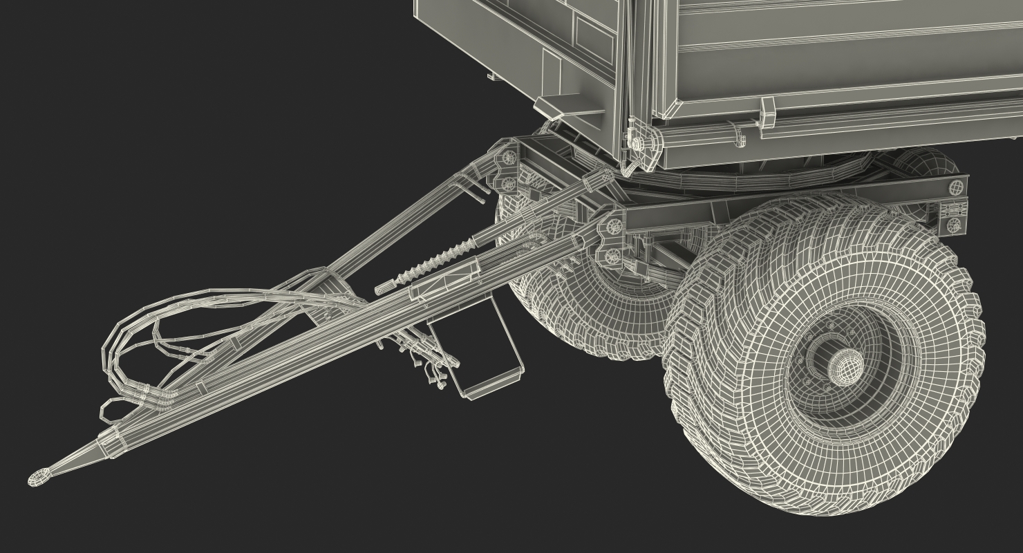 3D model Conow HW-80 Dump Trailer Clean