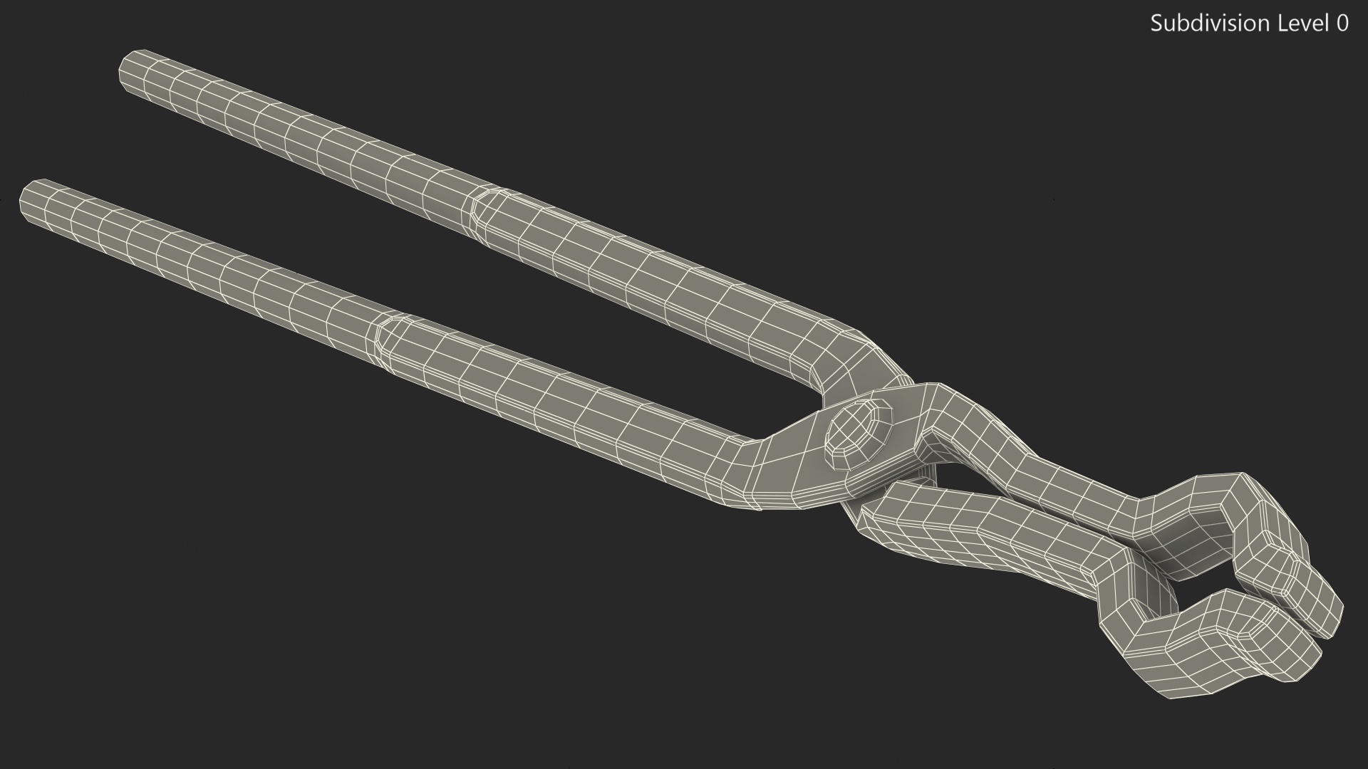 Blacksmith Pick Up Tongs 3D model