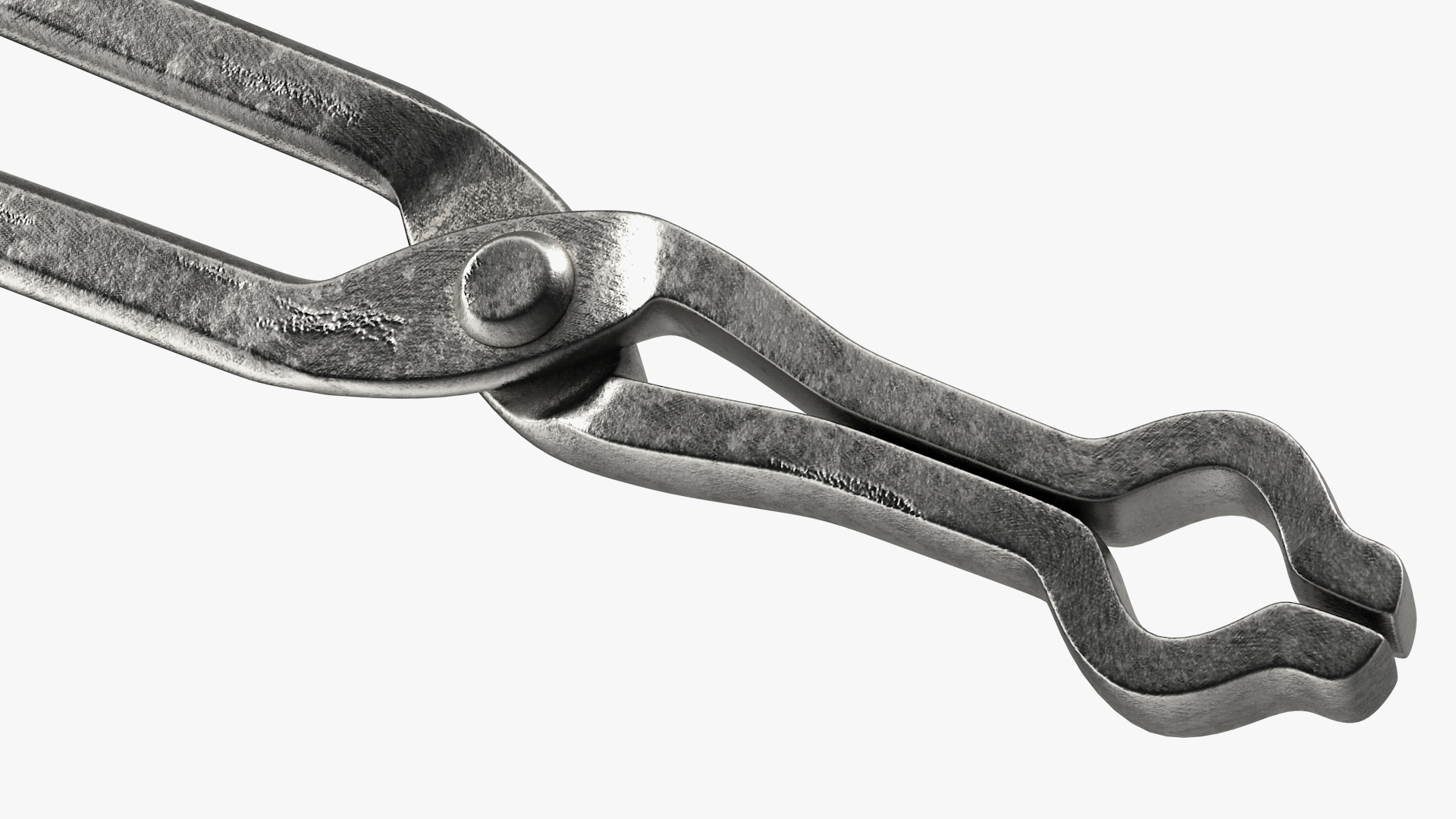 Blacksmith Pick Up Tongs 3D model
