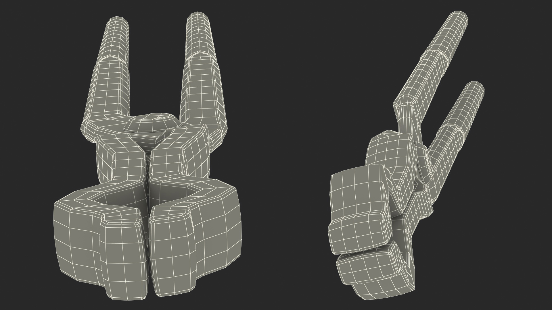 Blacksmith Pick Up Tongs 3D model