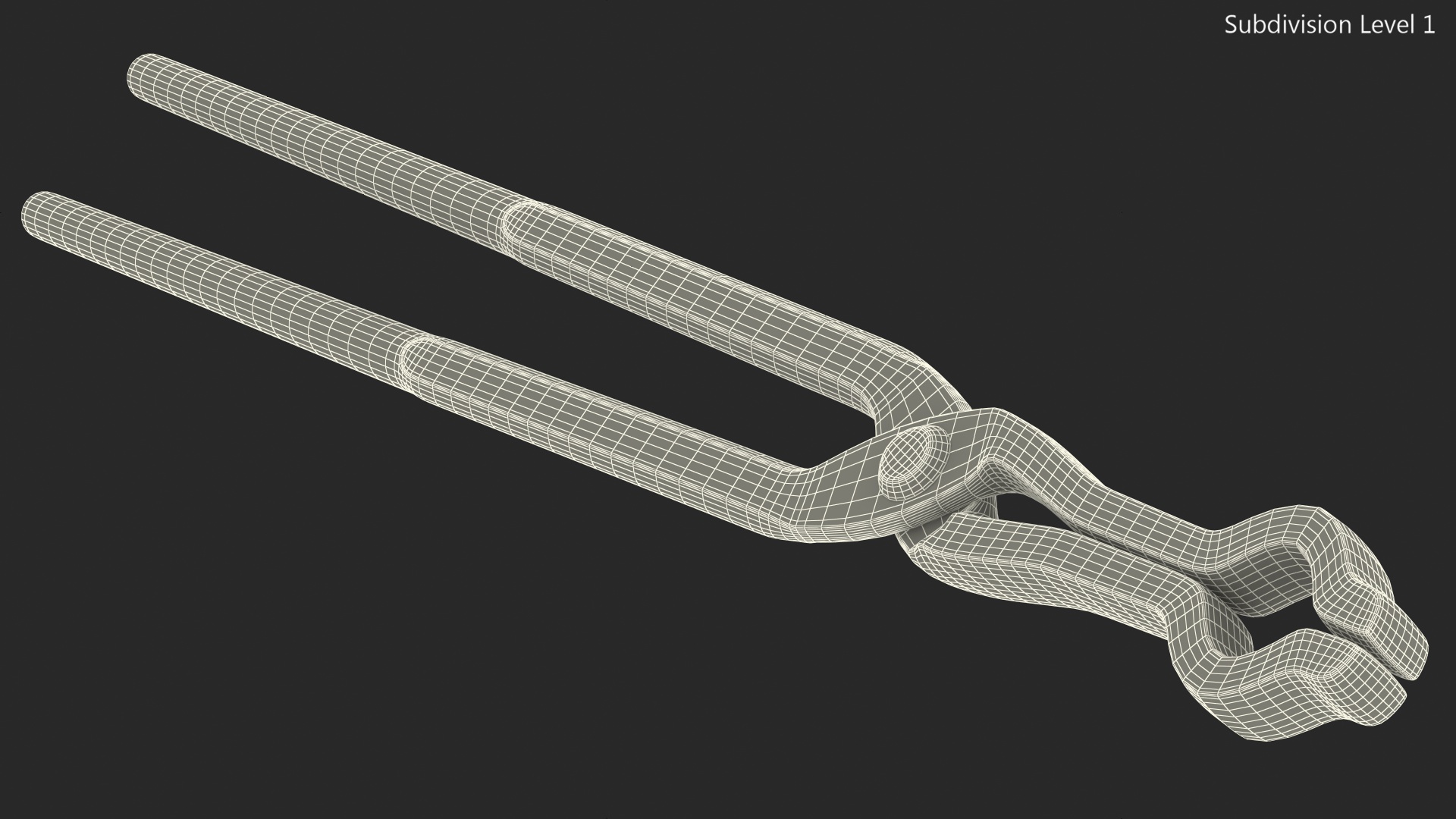 Blacksmith Pick Up Tongs 3D model
