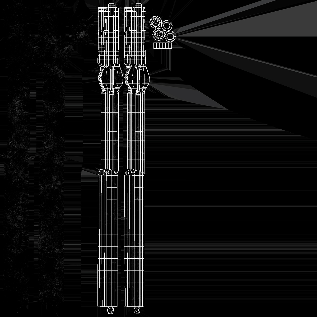 Blacksmith Pick Up Tongs 3D model