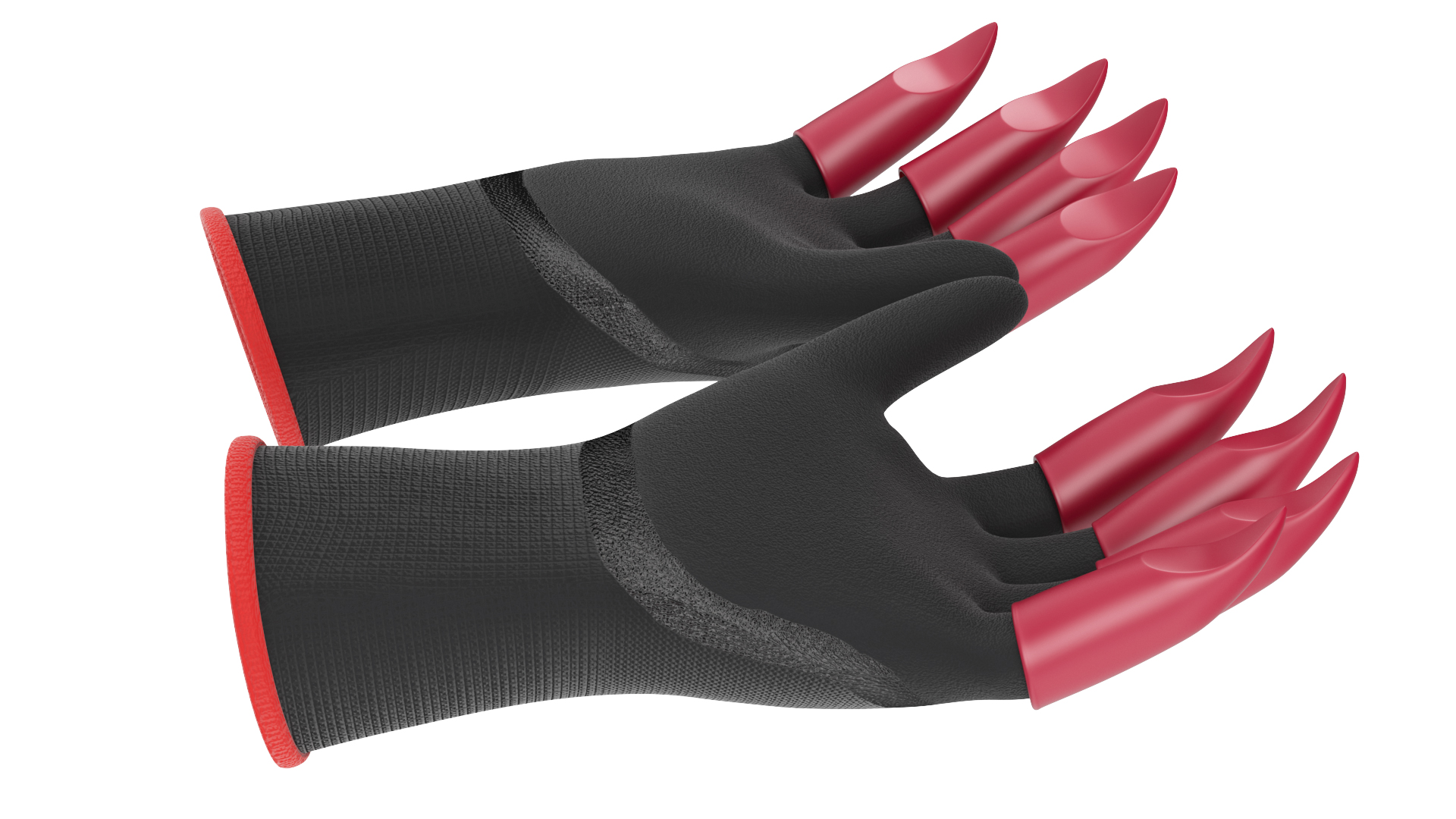 3D model Clawed Garden Gloves