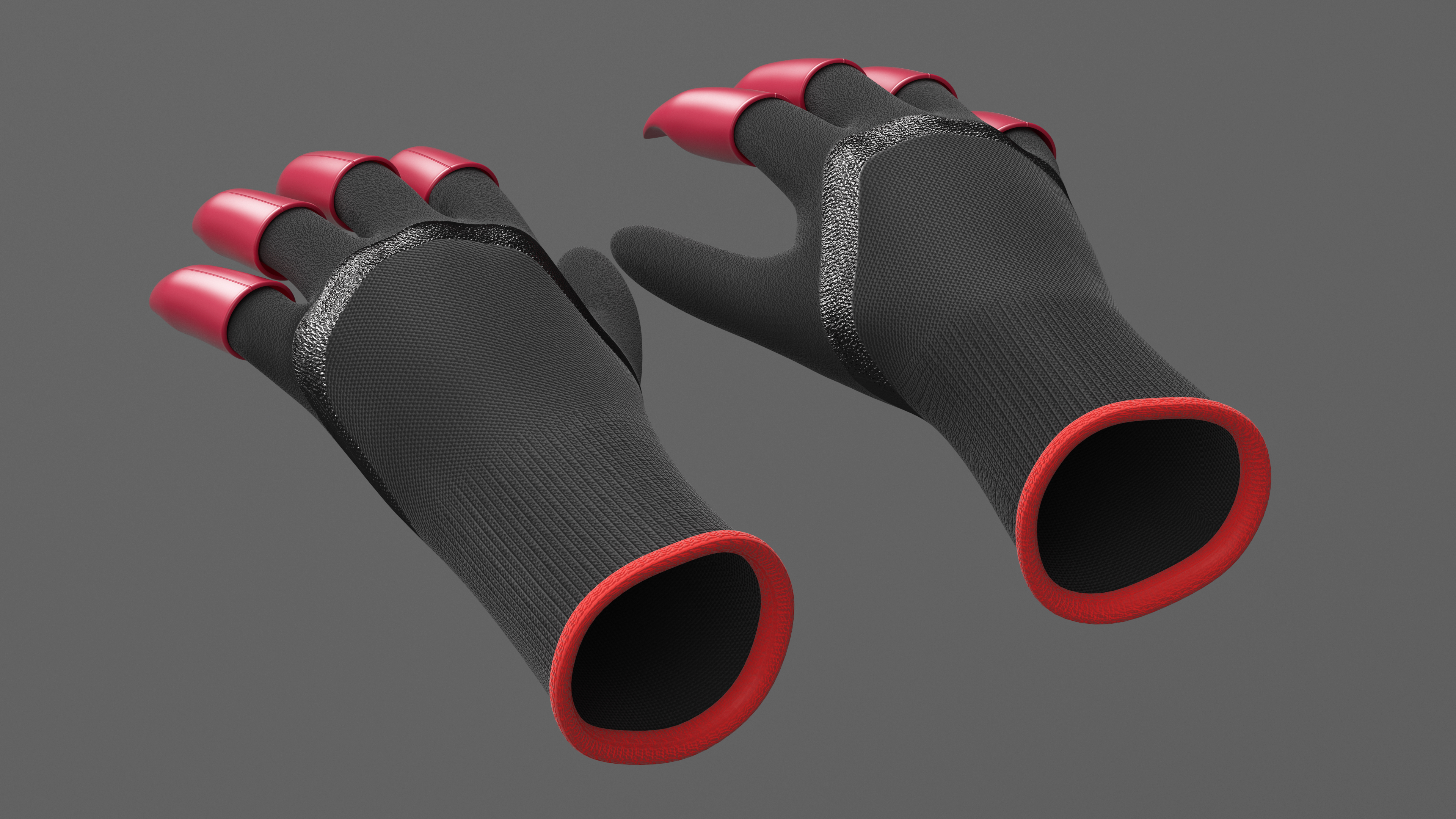 3D model Clawed Garden Gloves