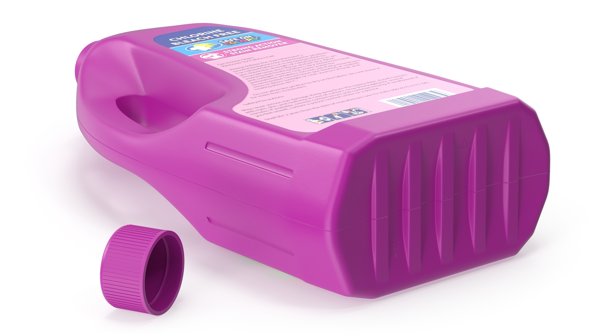 3D Plastic Cleaning Bottles Mockup
