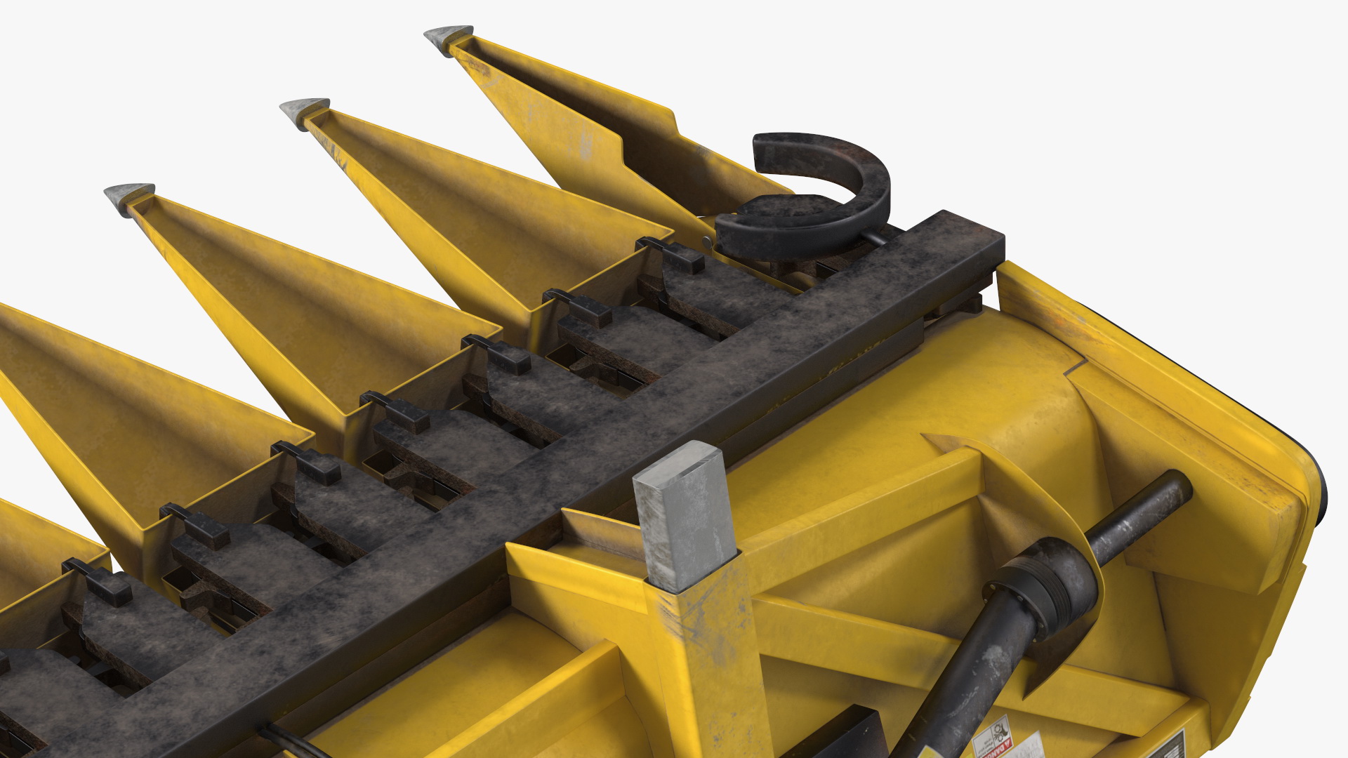 3D model New Holland Agriculture 980CR Corn Header 12 Rows Dirty