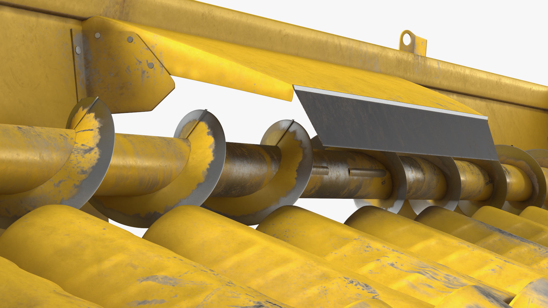 3D model New Holland Agriculture 980CR Corn Header 12 Rows Dirty