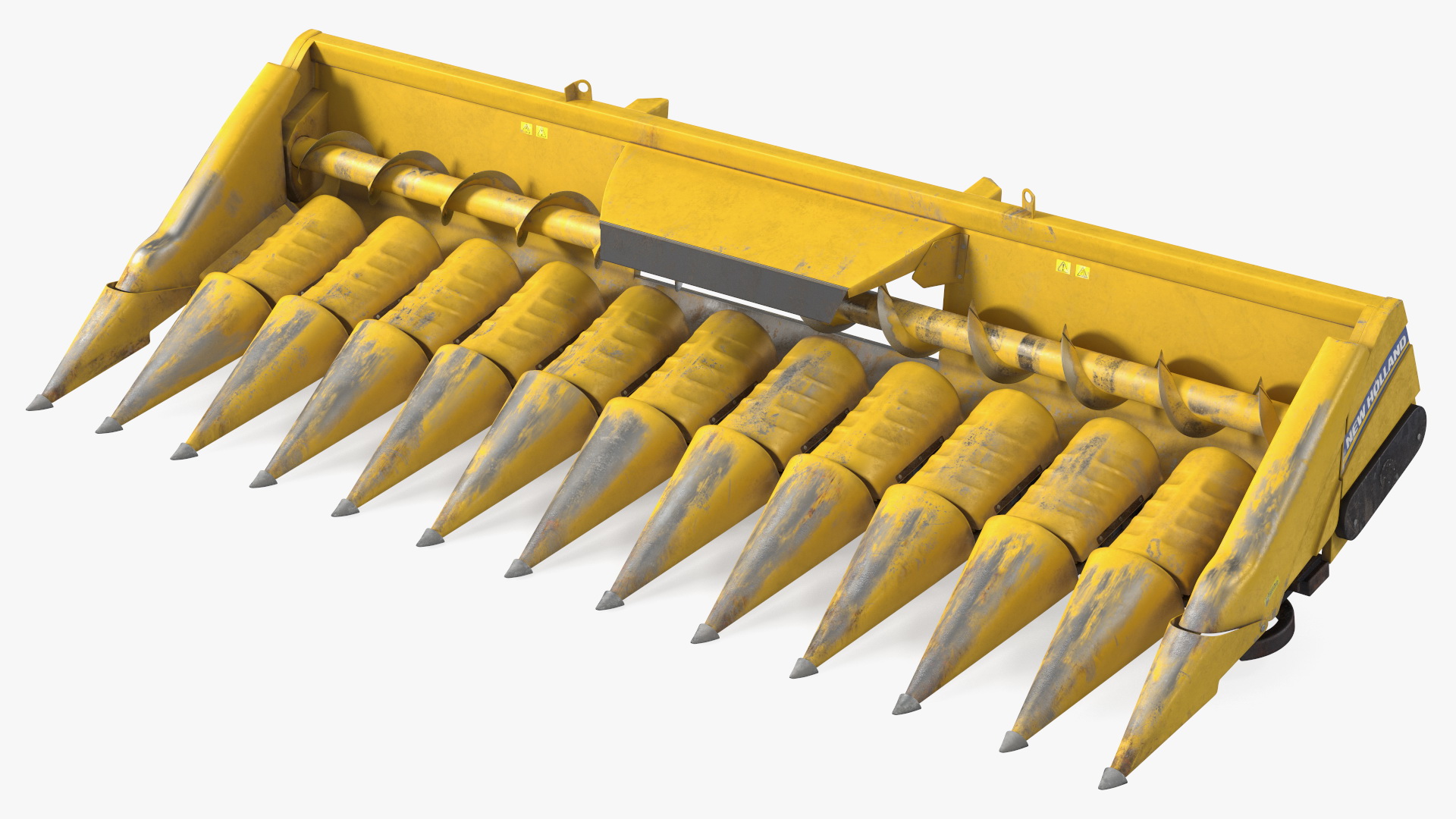 3D model New Holland Agriculture 980CR Corn Header 12 Rows Dirty