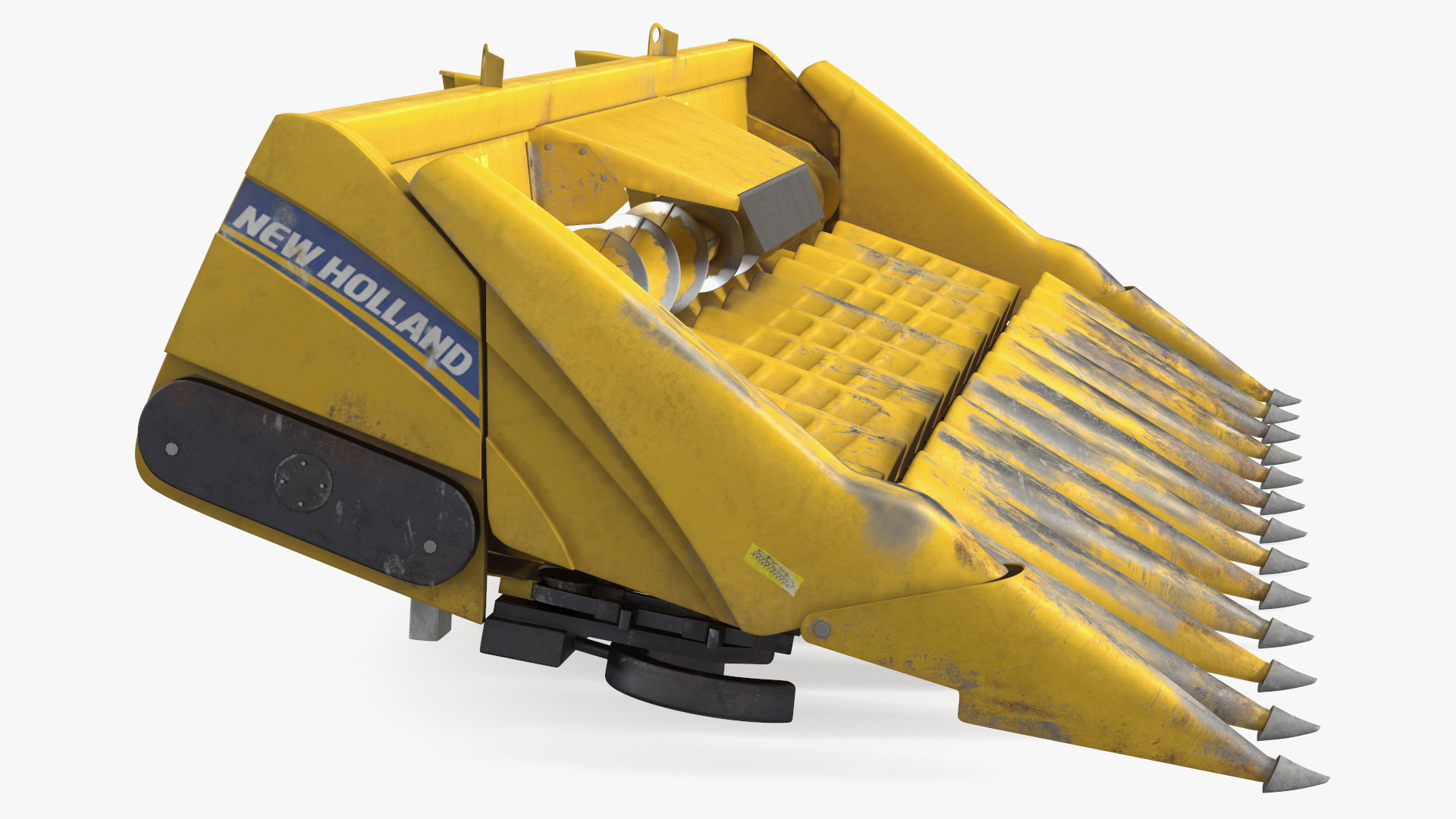 3D model New Holland Agriculture 980CR Corn Header 12 Rows Dirty