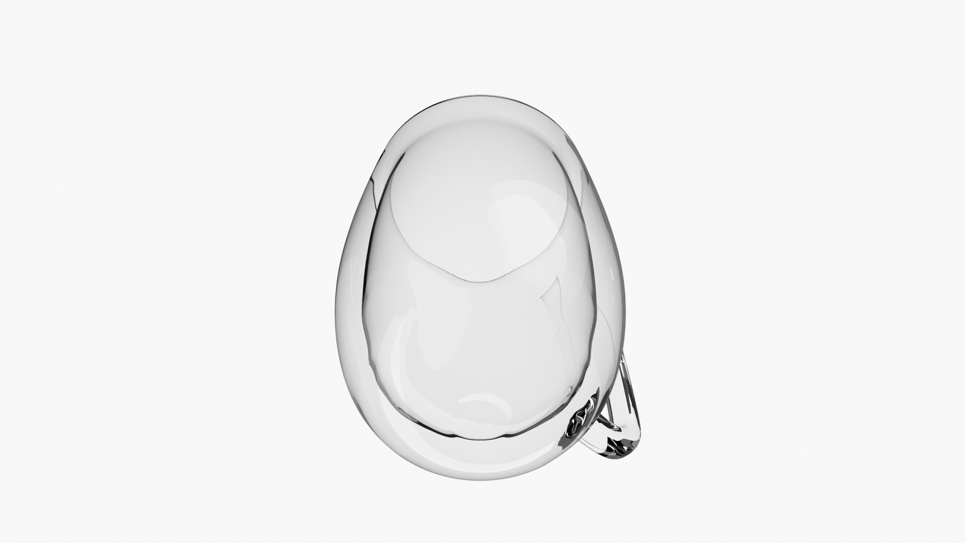 Clear Double Wall Glass Coffee Mug for 3D Print 3D