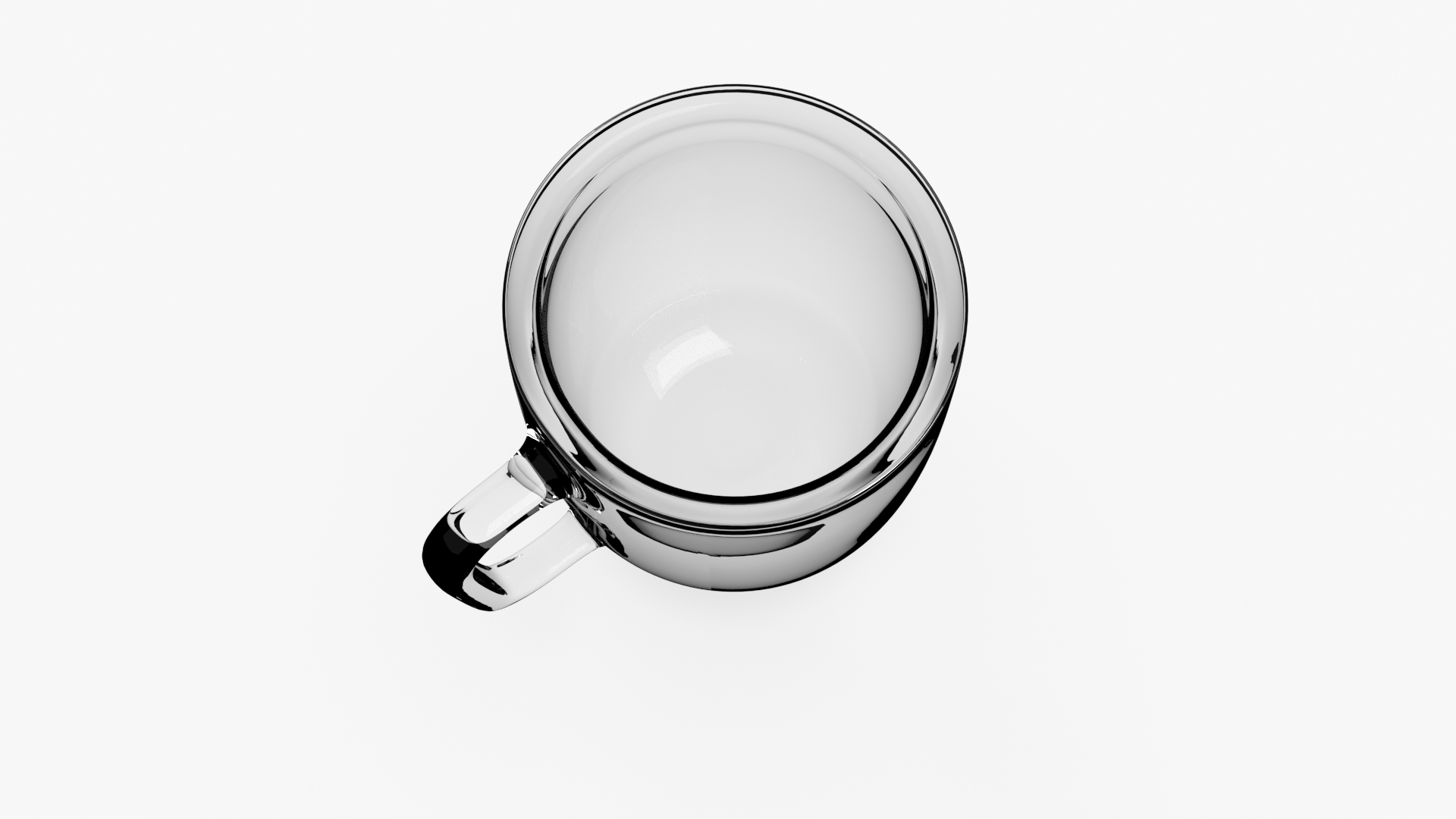 Clear Double Wall Glass Coffee Mug for 3D Print 3D