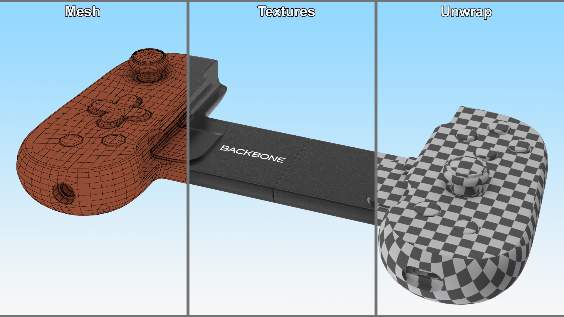 3D model Backbone One Controller for iPhone Black