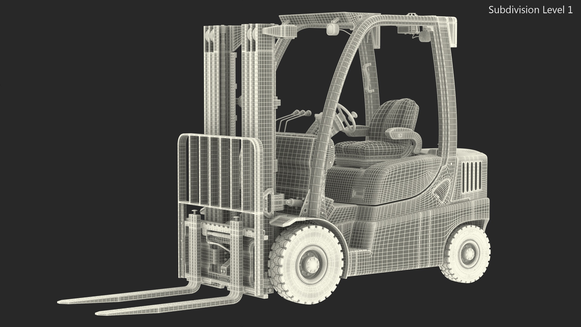 Forklift Truck 3D model