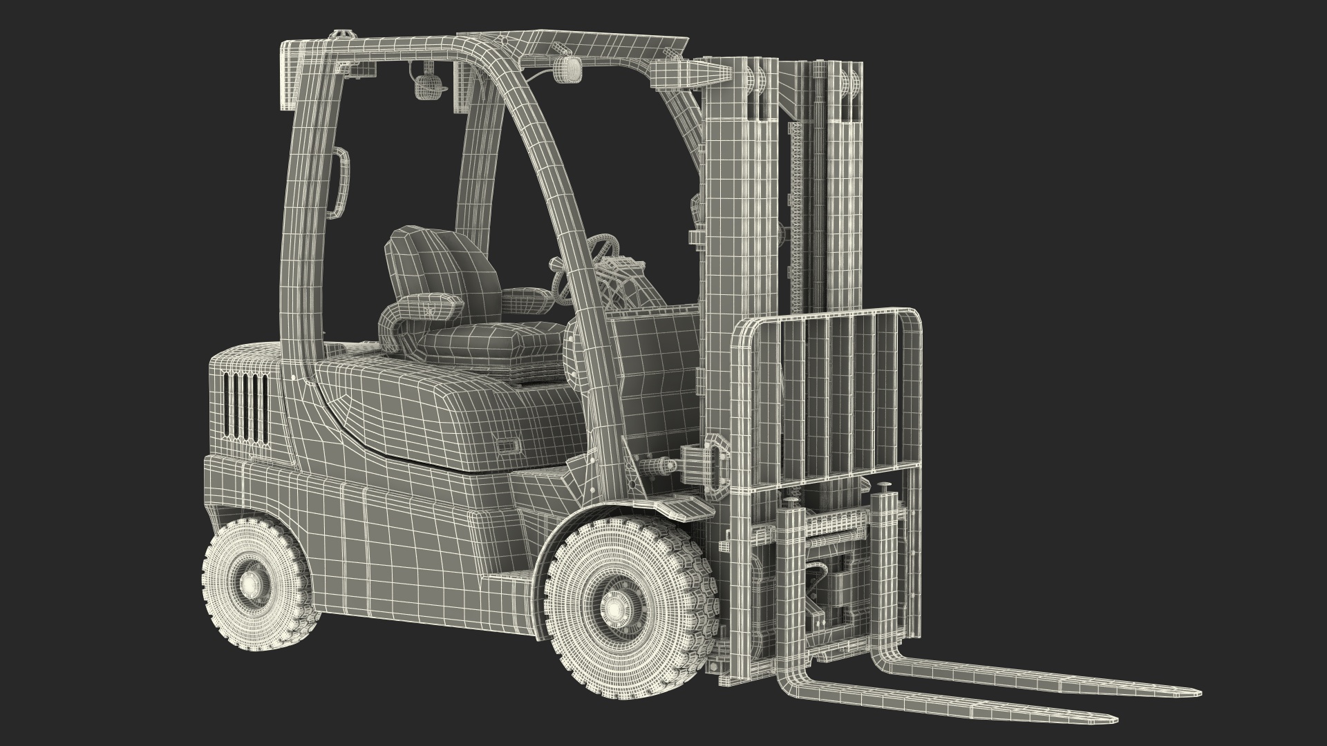 Forklift Truck 3D model