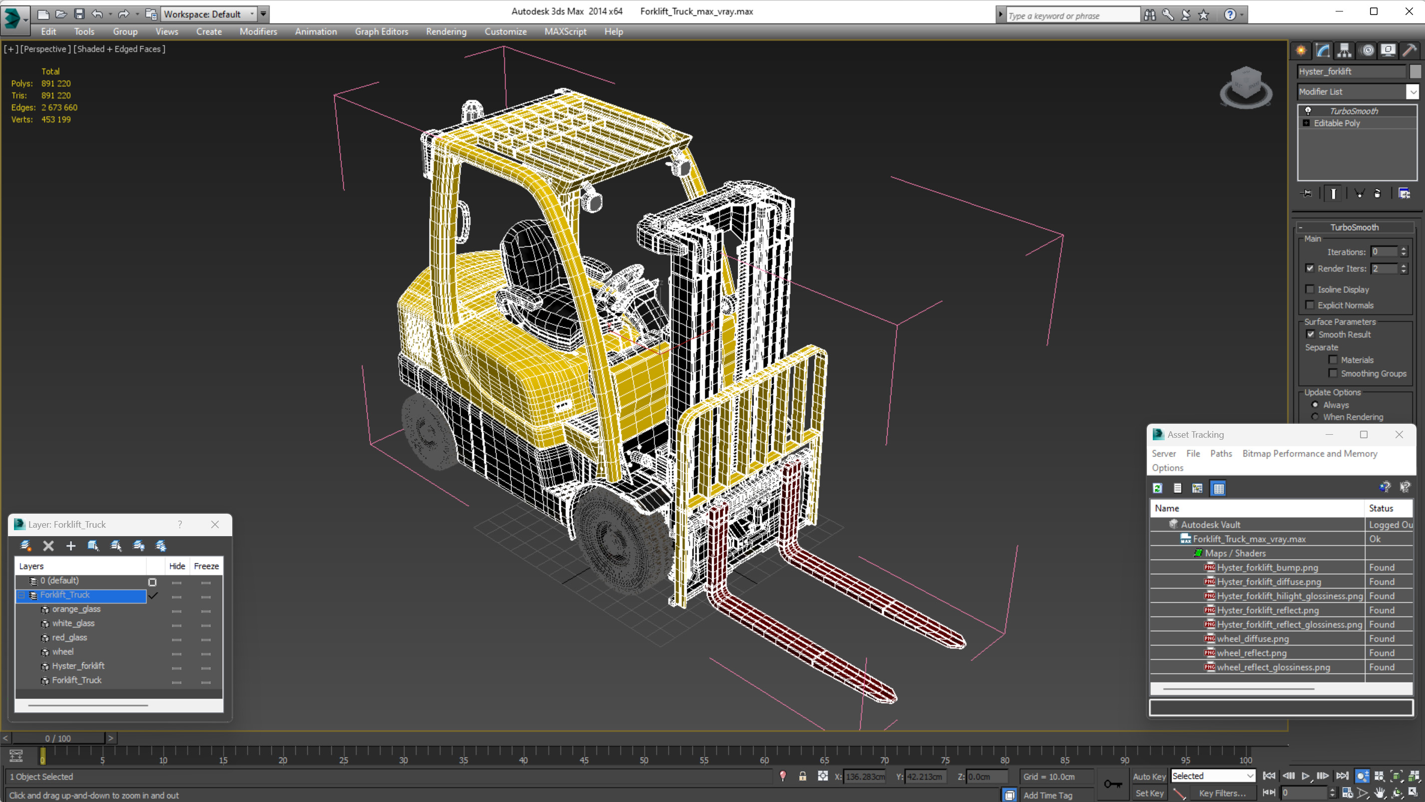 Forklift Truck 3D model