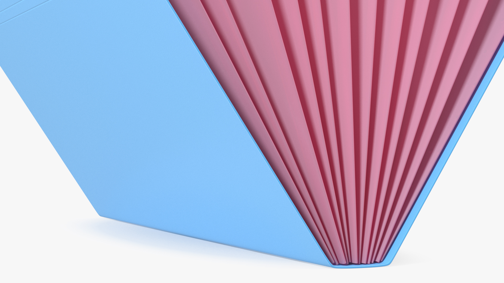 3D Expanding File Folder Open Pink