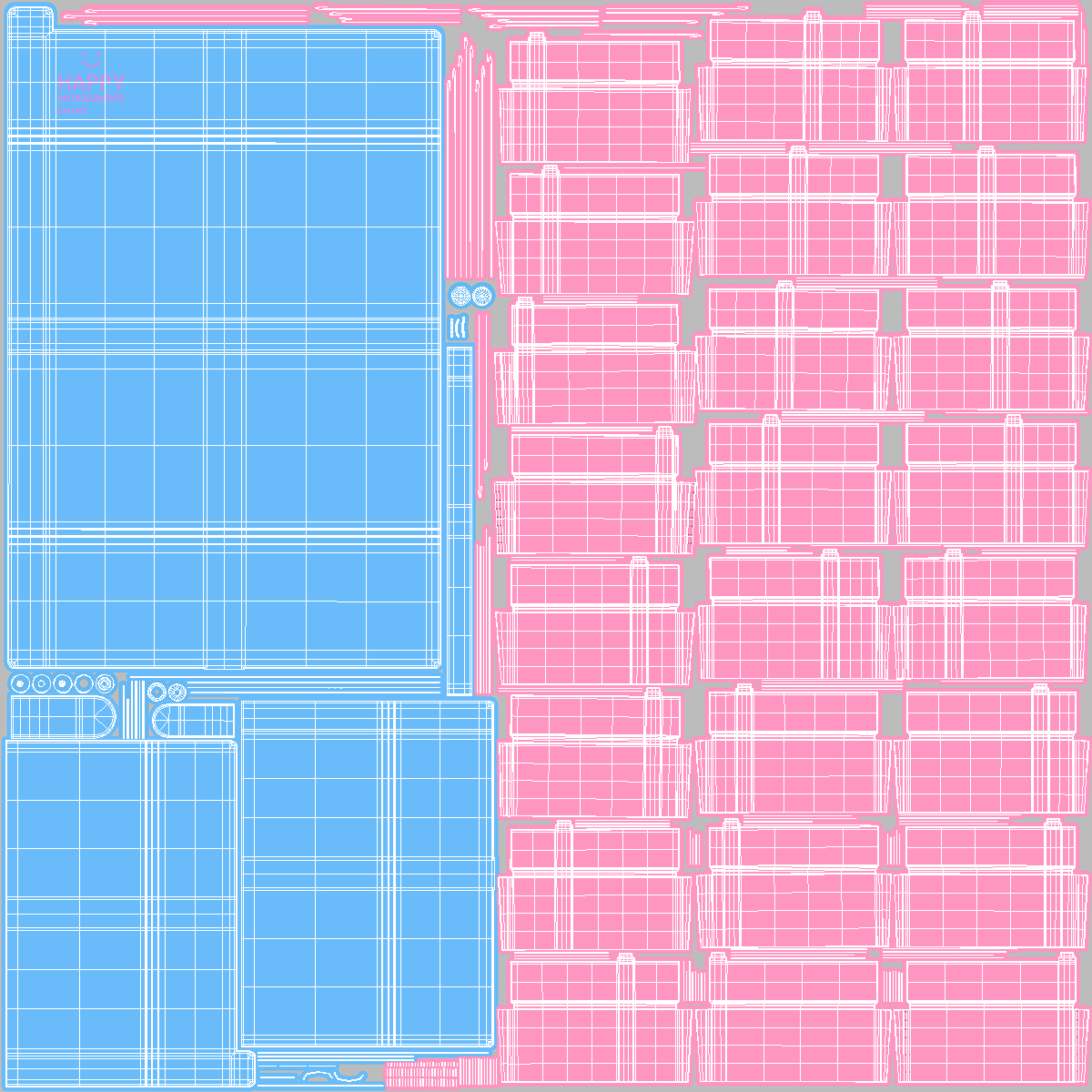 3D Expanding File Folder Open Pink