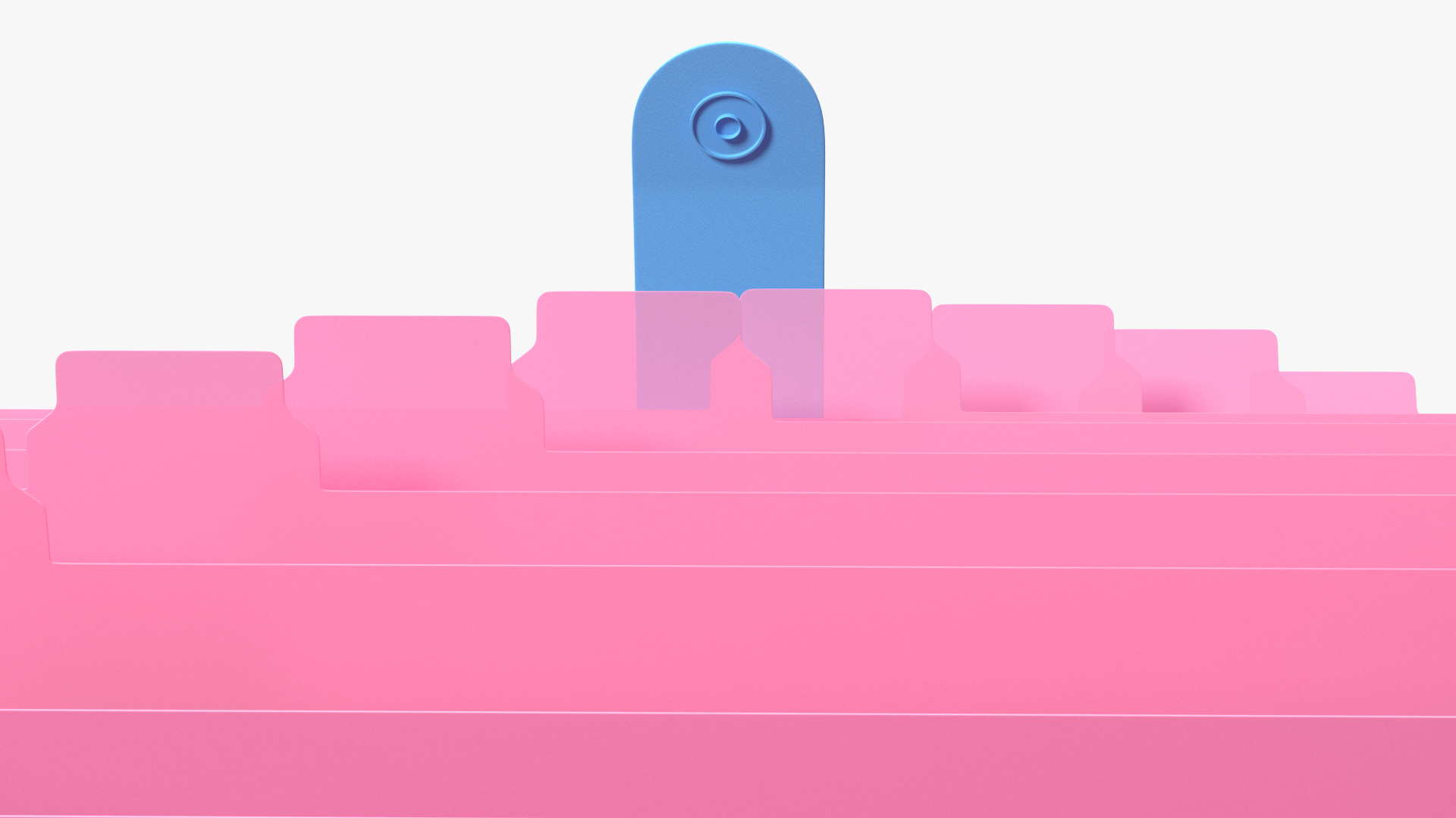 3D Expanding File Folder Open Pink