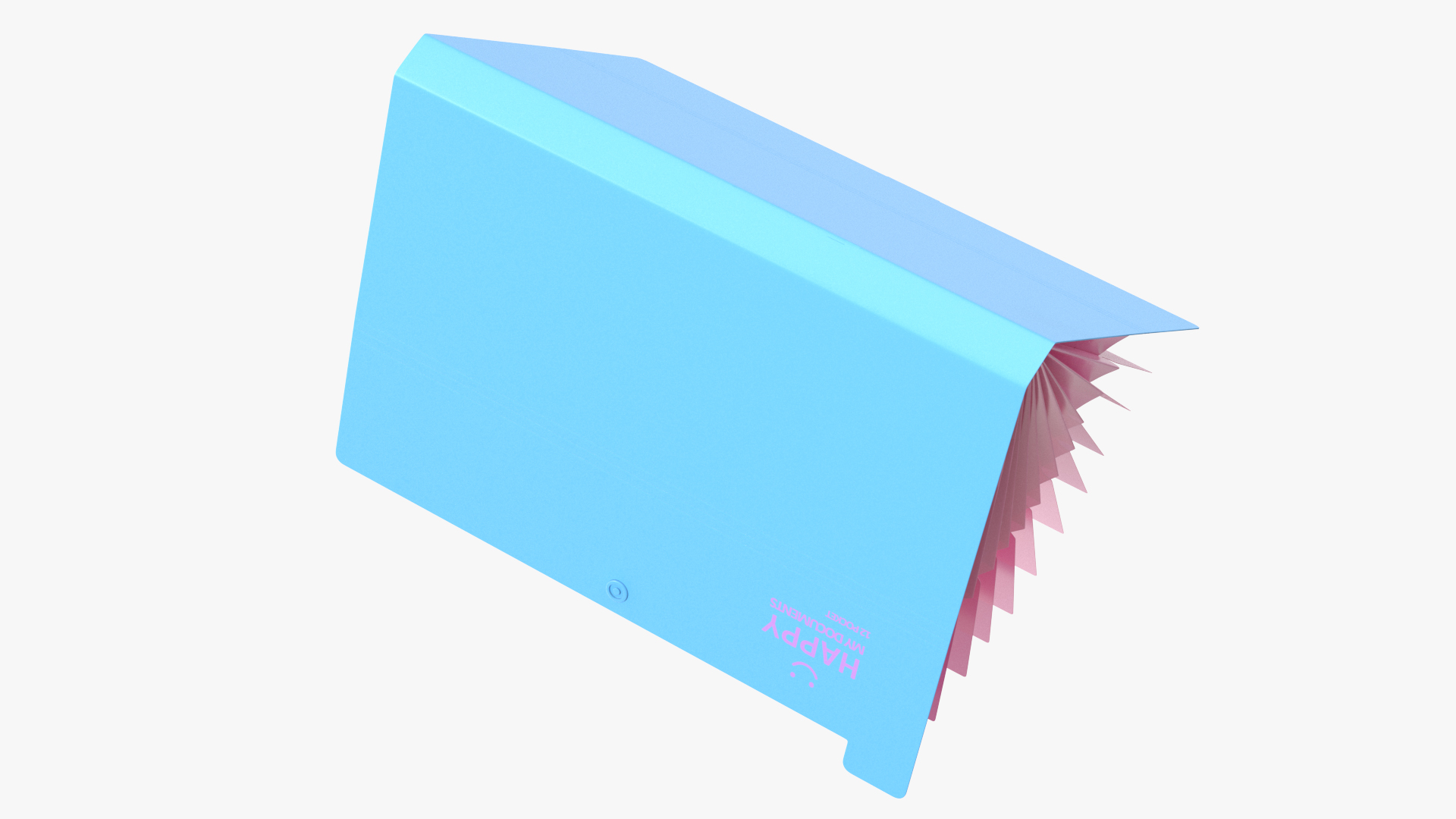 3D Expanding File Folder Open Pink