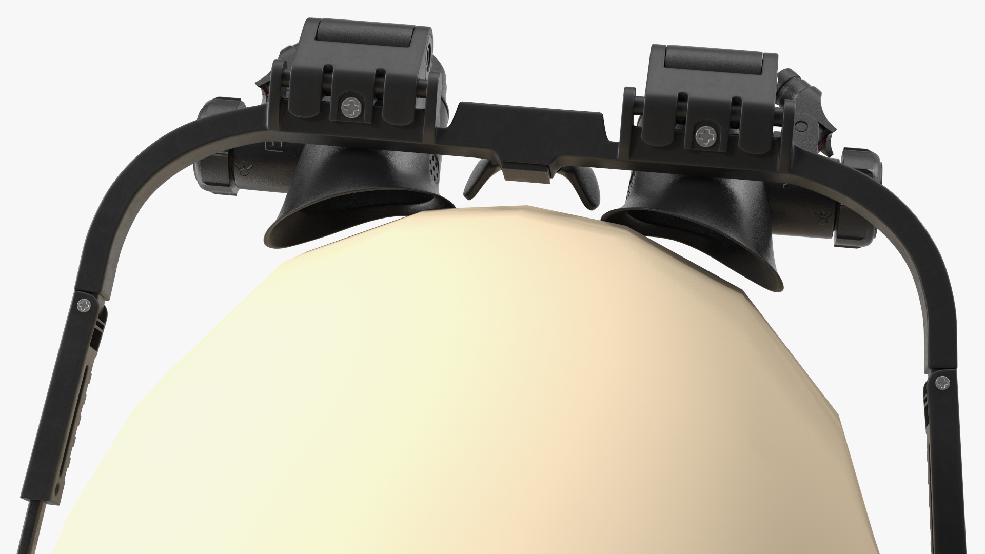 Binocular Head Mount Black Magnifier Glasses 3D model