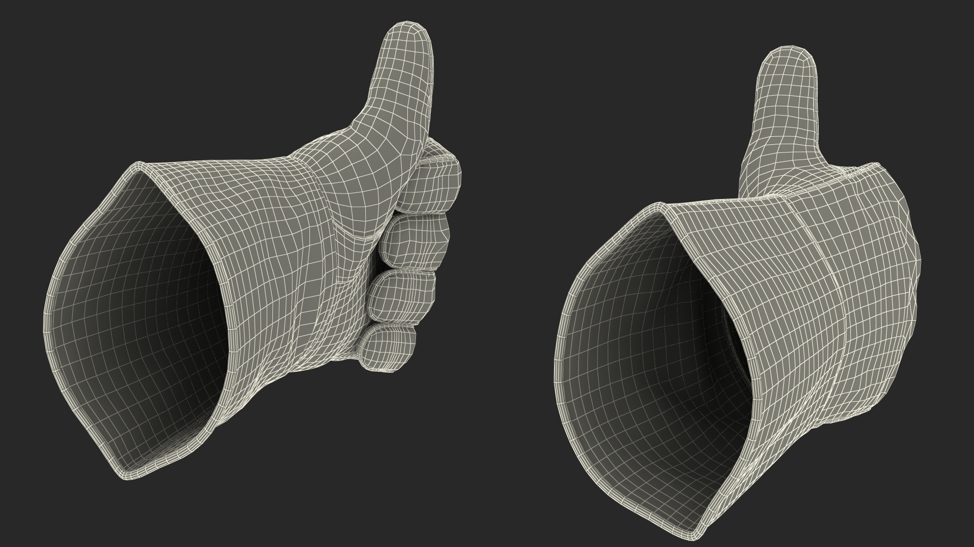 3D Heat Resistant Welding Gloves Rigged